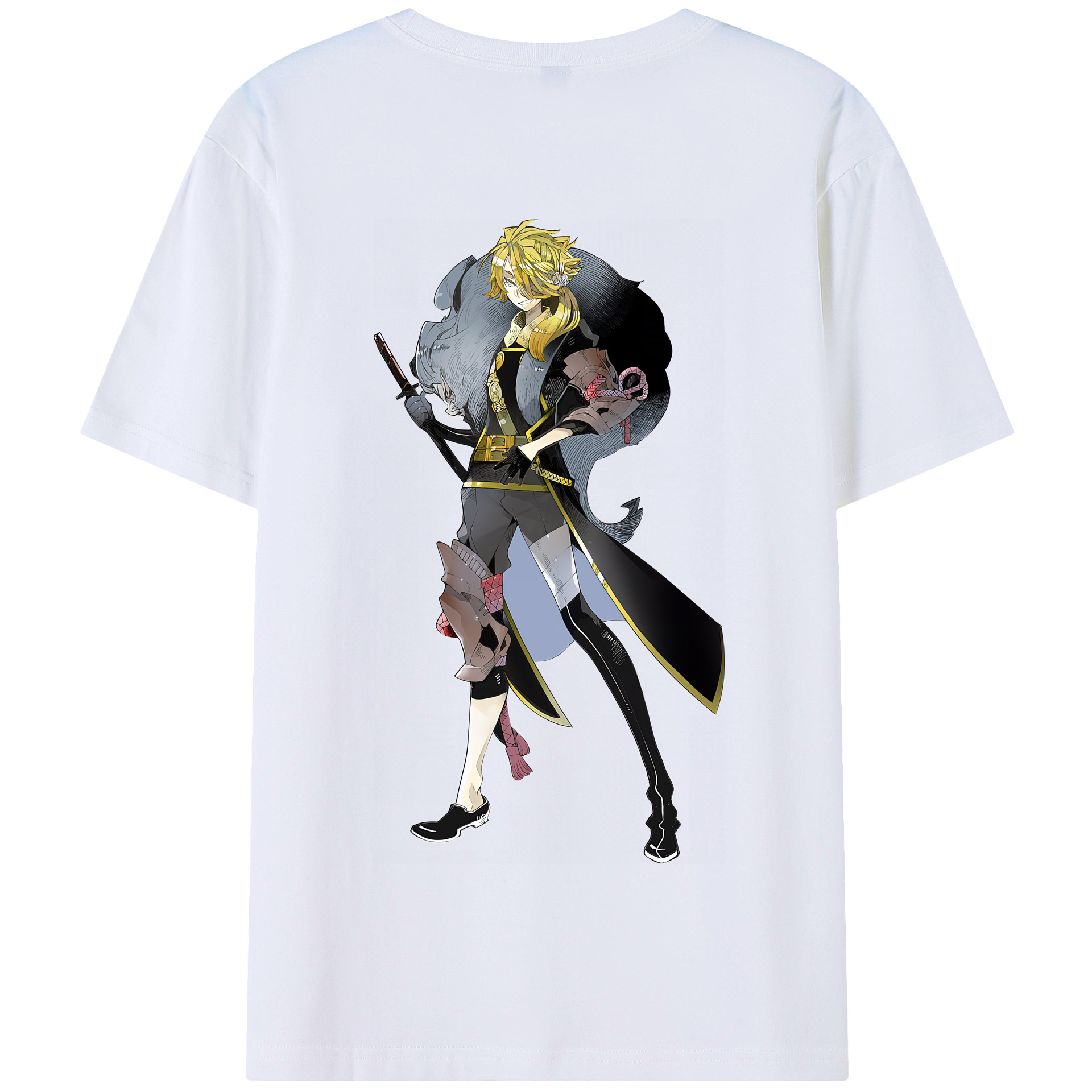 （画像用） 刀剣乱舞 Touken Ranbu 綿100％半袖Tシャツ（背面プリント）