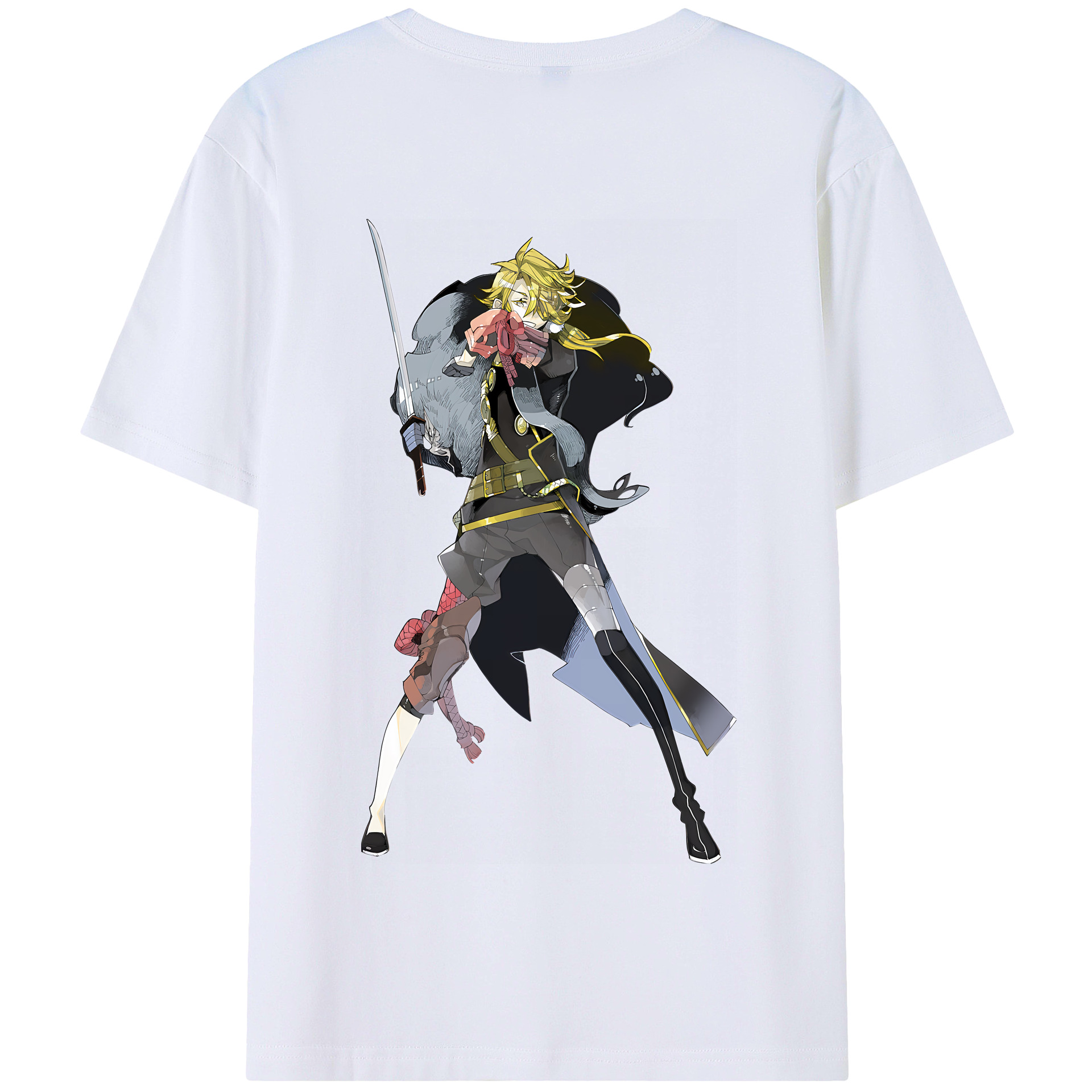 （画像用） 刀剣乱舞 Touken Ranbu 綿100％半袖Tシャツ（背面プリント）