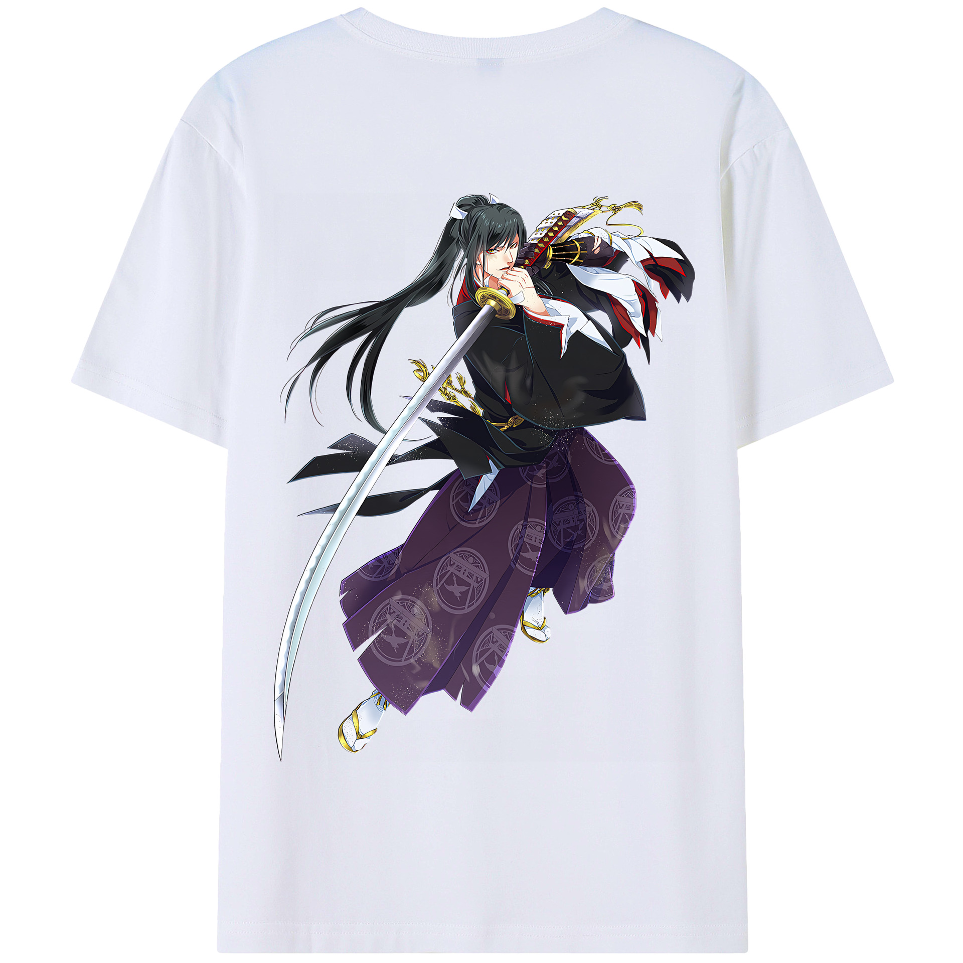 （画像用） 刀剣乱舞 Touken Ranbu 綿100％半袖Tシャツ（背面プリント）