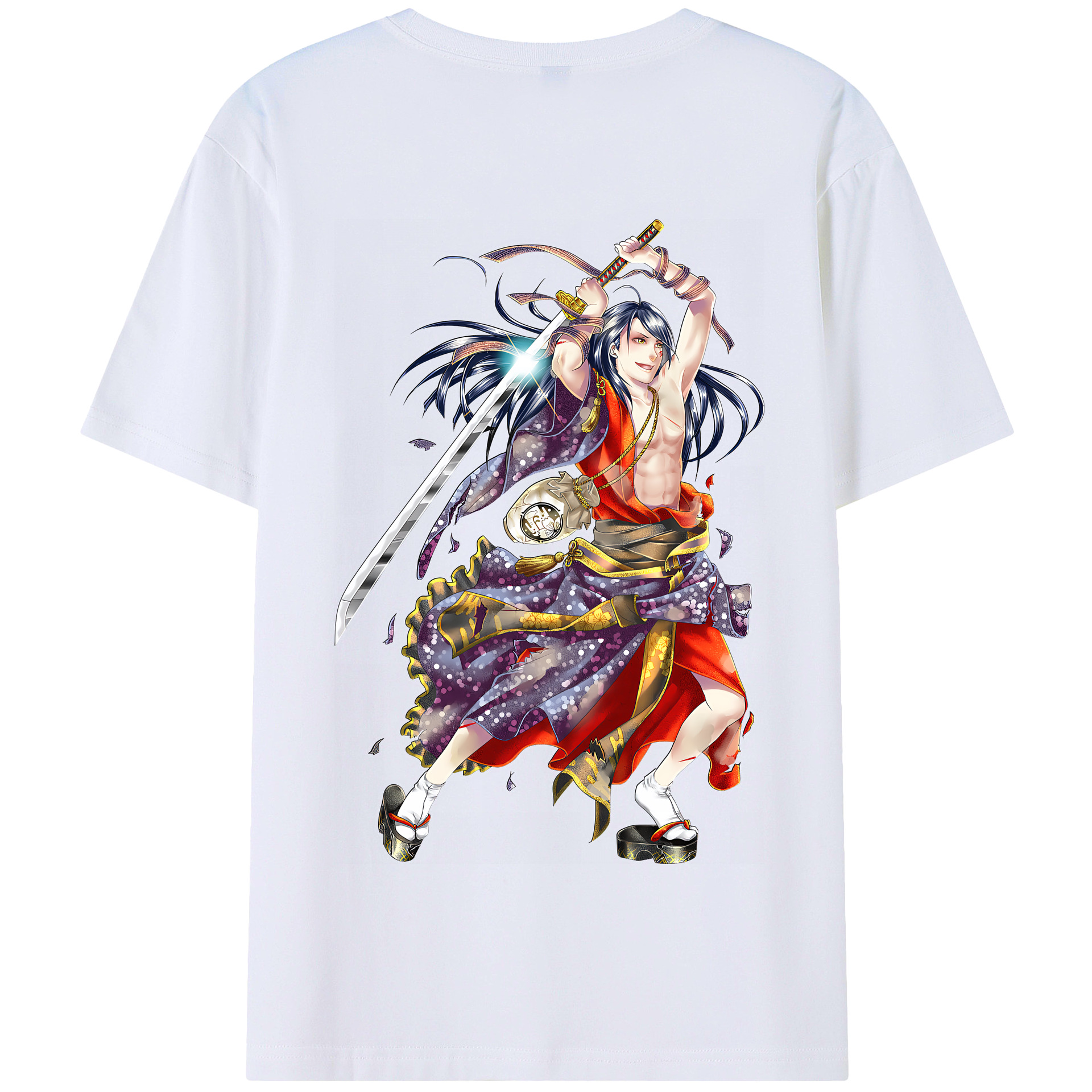 （画像用） 刀剣乱舞 Touken Ranbu 綿100％半袖Tシャツ（背面プリント）