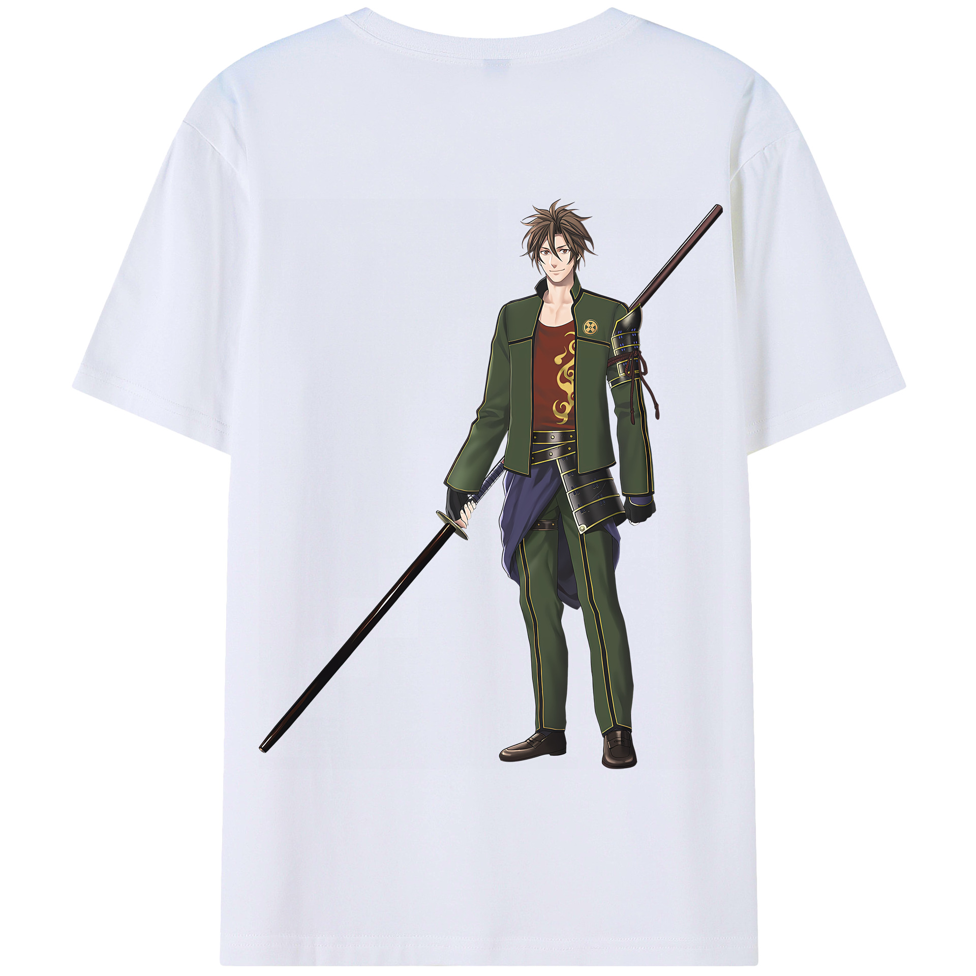 （画像用） 刀剣乱舞 Touken Ranbu 綿100％半袖Tシャツ（背面プリント）