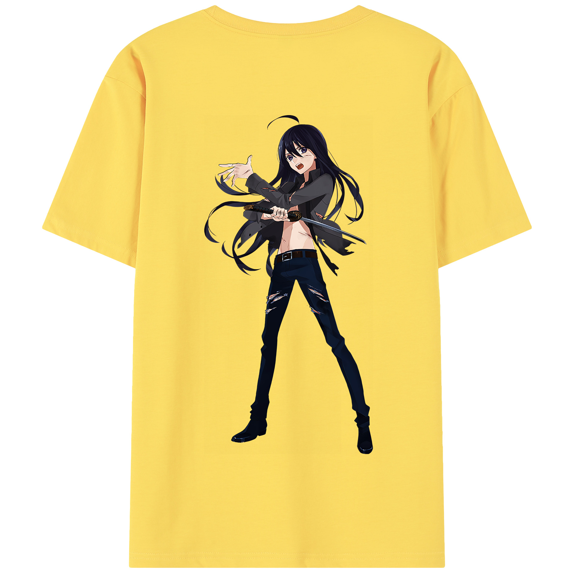 （画像用） 刀剣乱舞 Touken Ranbu 綿100％半袖Tシャツ（背面プリント）