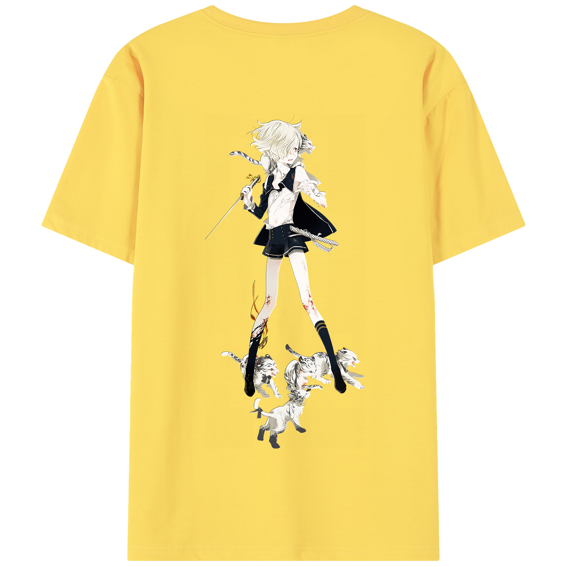 （画像用） 刀剣乱舞 Touken Ranbu 綿100％半袖Tシャツ（背面プリント）