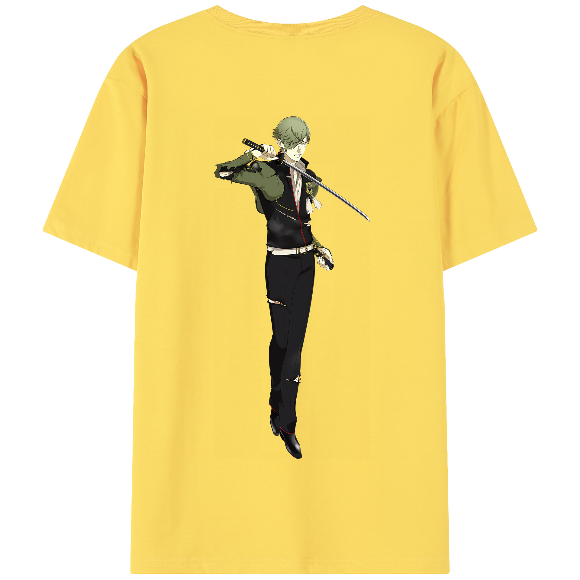 （画像用） 刀剣乱舞 Touken Ranbu 綿100％半袖Tシャツ（背面プリント）