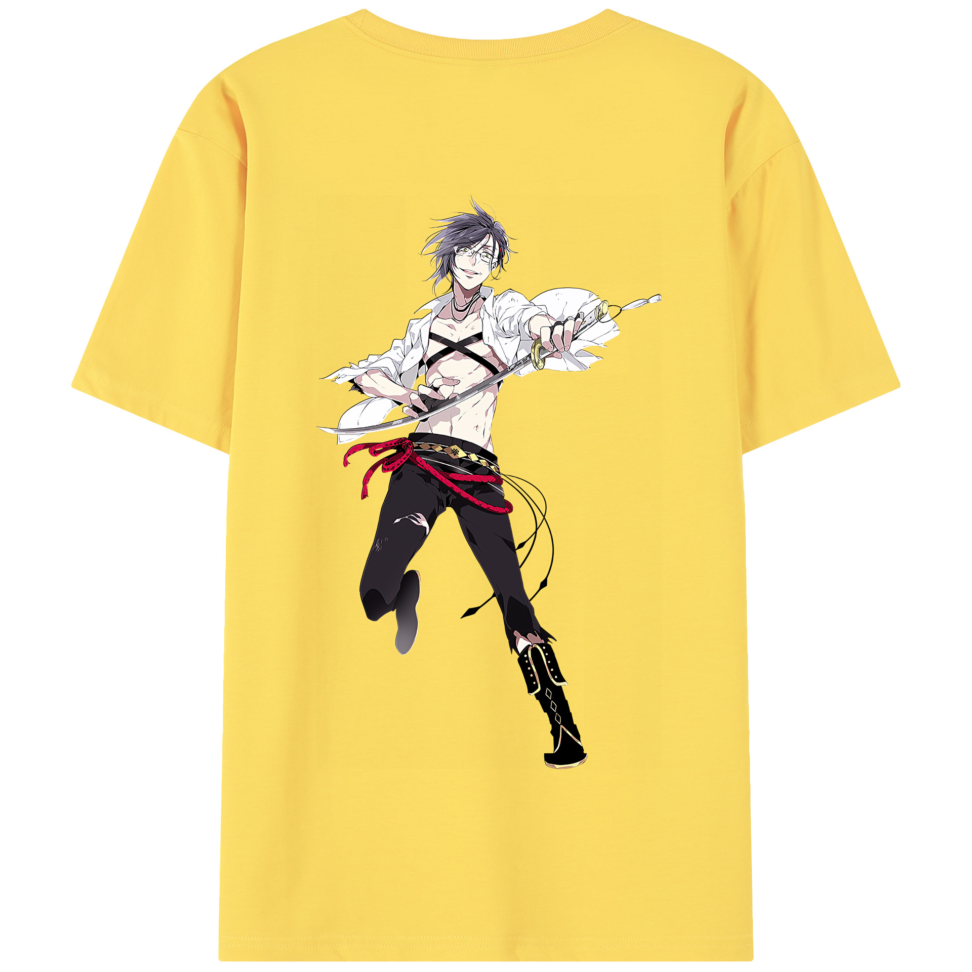（画像用） 刀剣乱舞 Touken Ranbu 綿100％半袖Tシャツ（背面プリント）