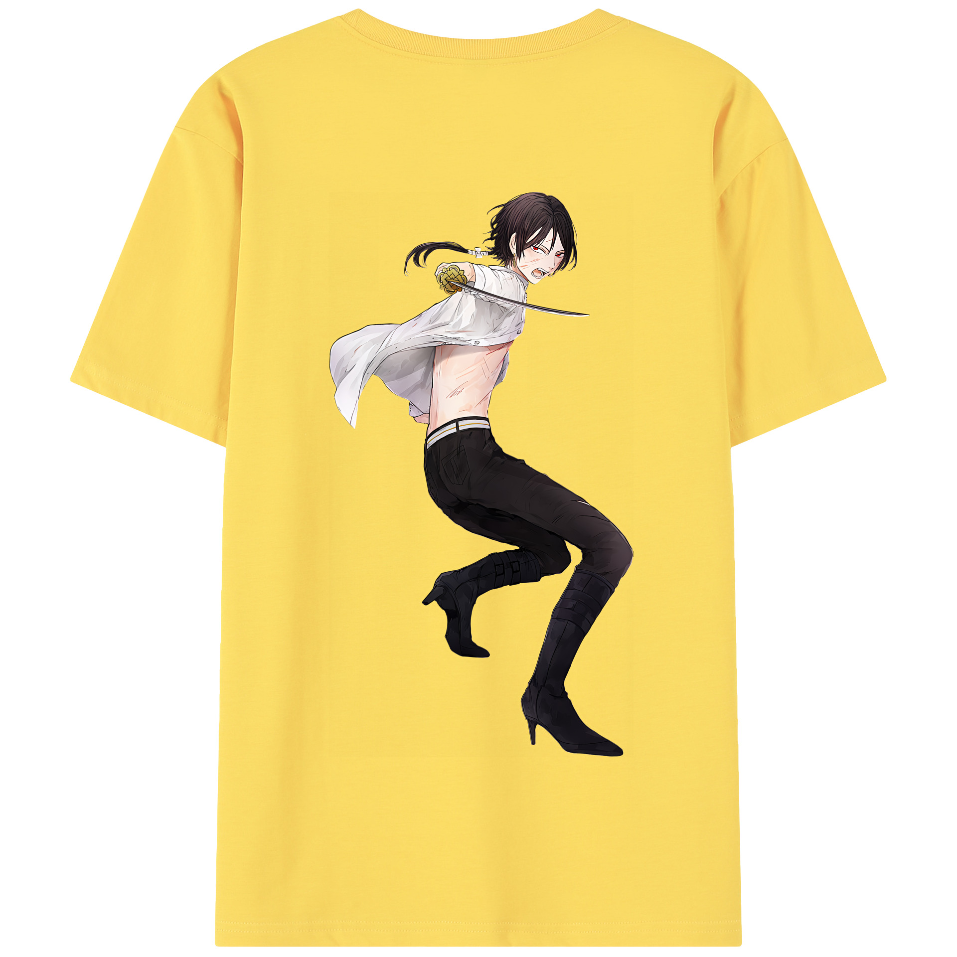（画像用） 刀剣乱舞 Touken Ranbu 綿100％半袖Tシャツ（背面プリント）