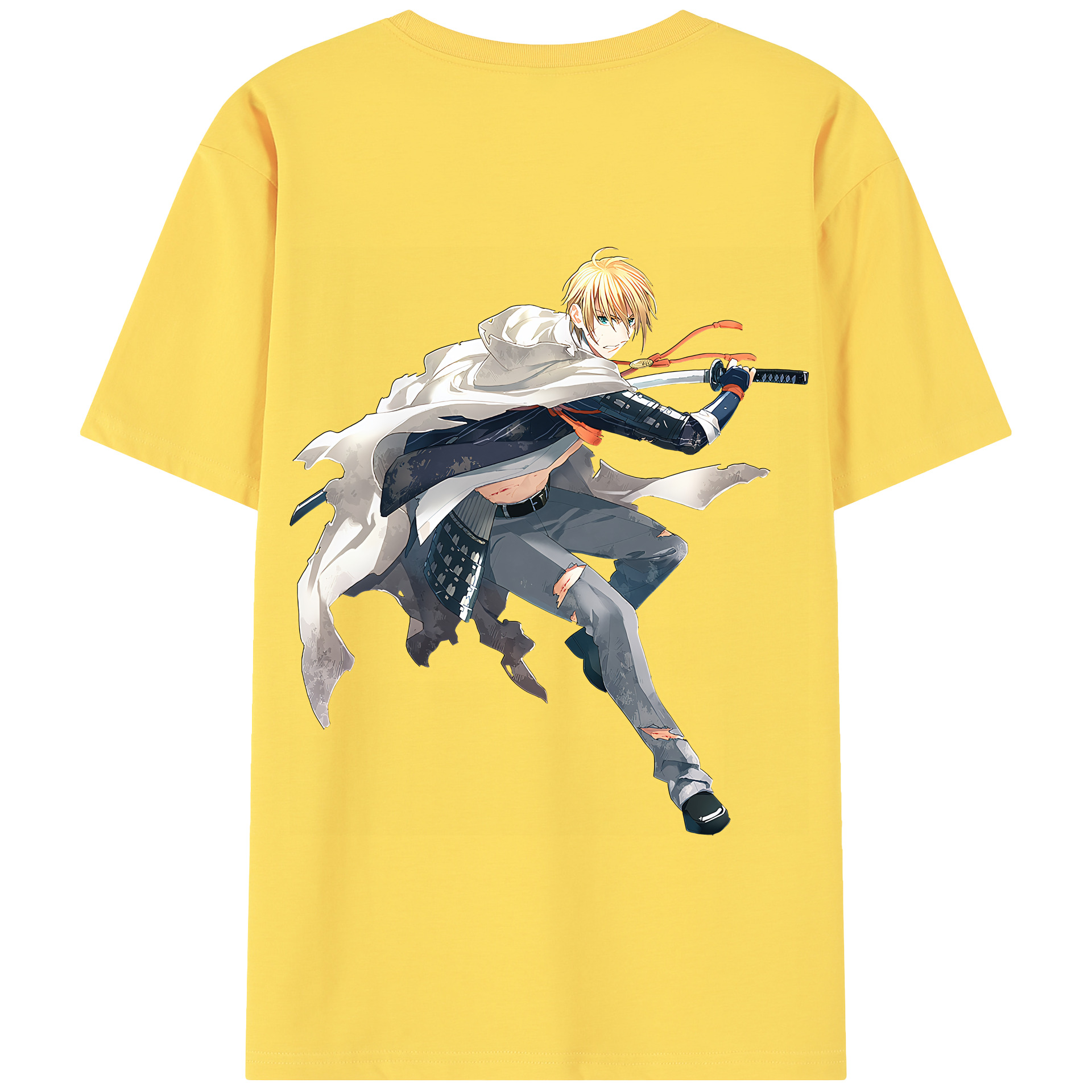 （画像用） 刀剣乱舞 Touken Ranbu 綿100％半袖Tシャツ（背面プリント）