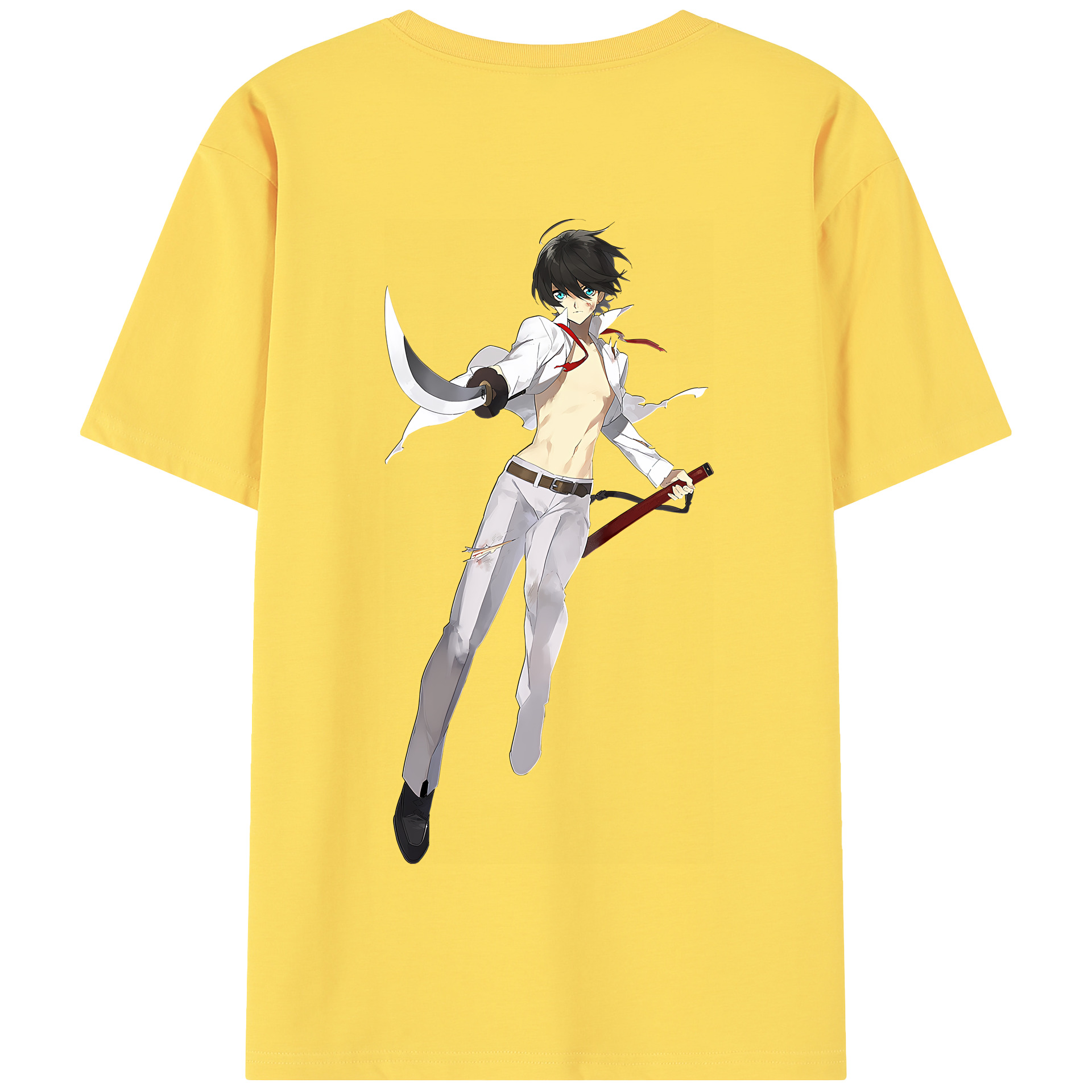 （画像用） 刀剣乱舞 Touken Ranbu 綿100％半袖Tシャツ（背面プリント）