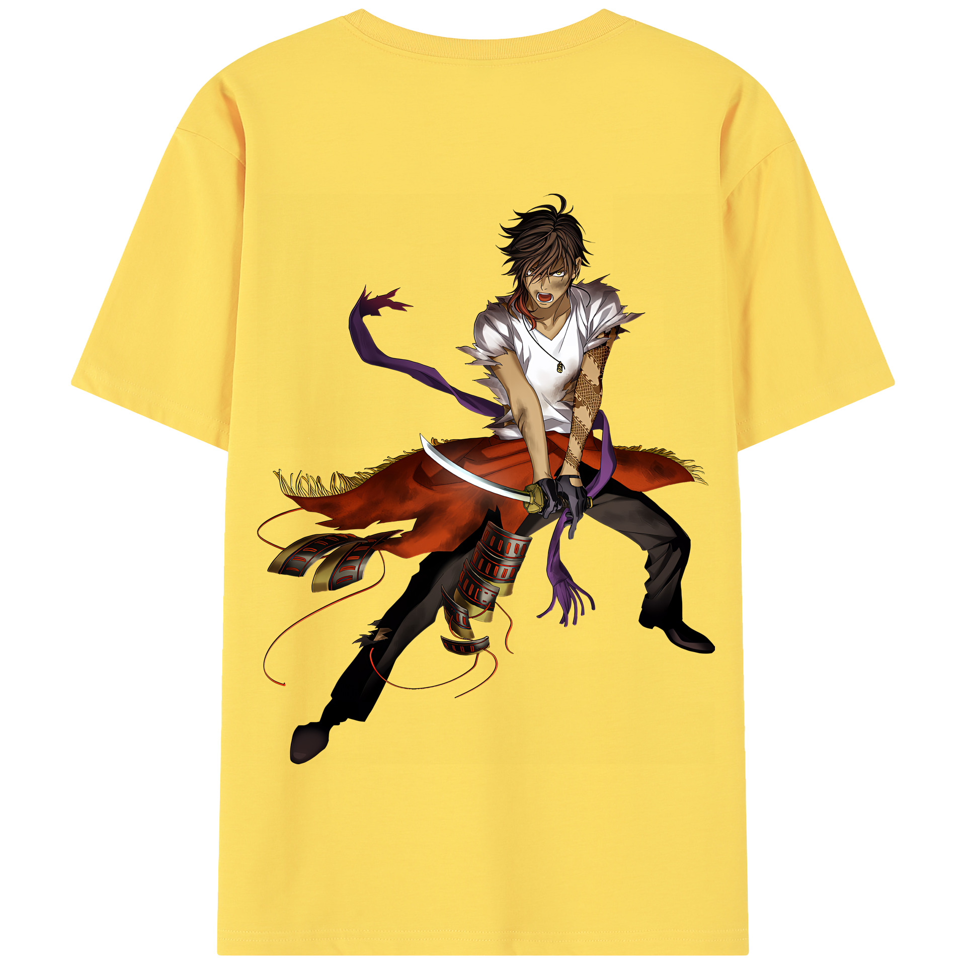 （画像用） 刀剣乱舞 Touken Ranbu 綿100％半袖Tシャツ（背面プリント）