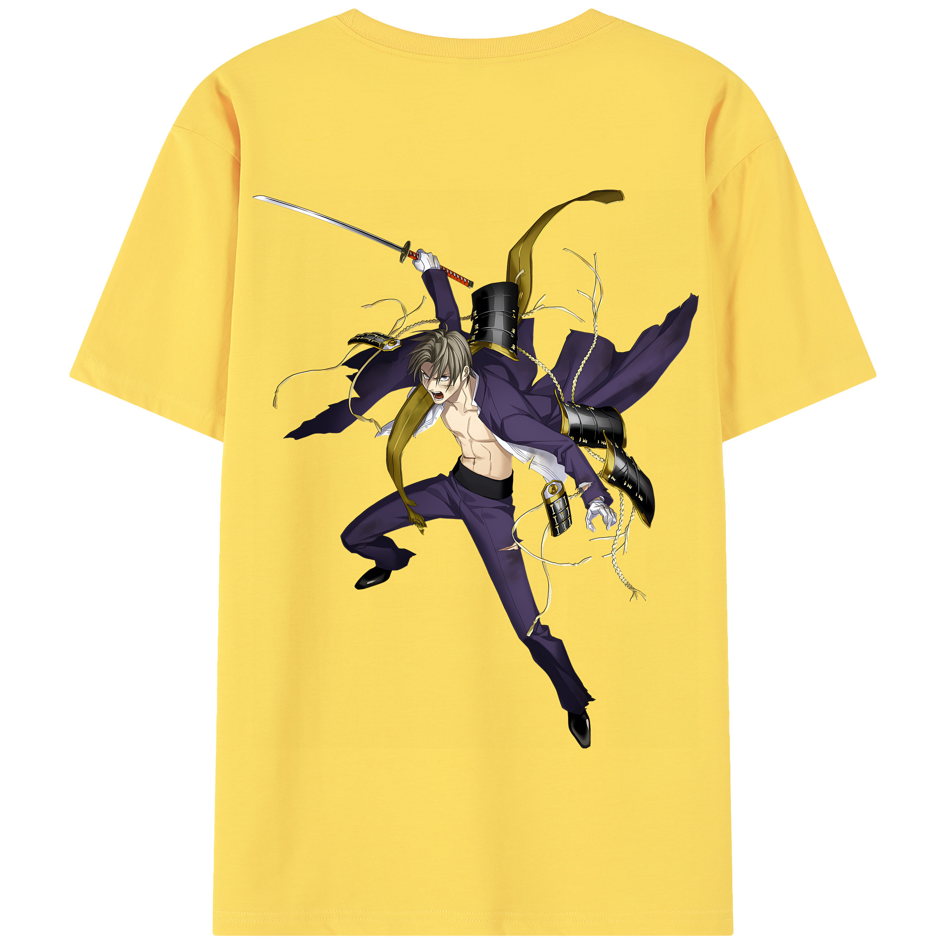 （画像用） 刀剣乱舞 Touken Ranbu 綿100％半袖Tシャツ（背面プリント）
