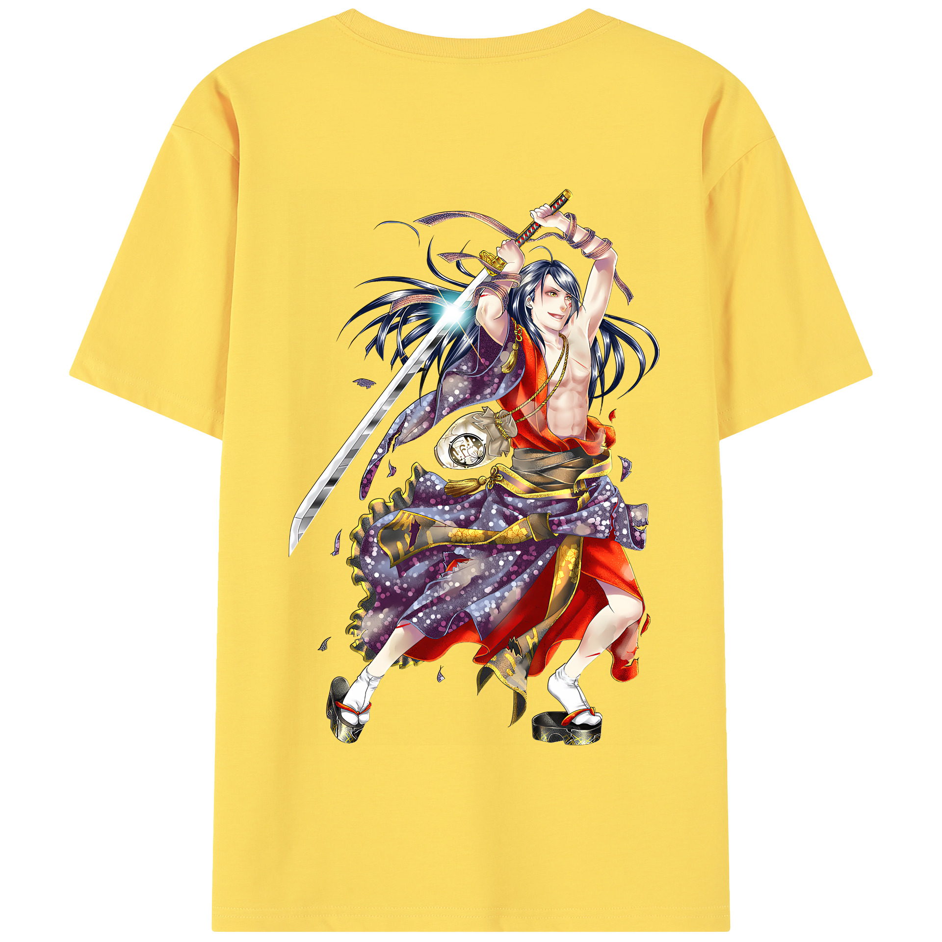 （画像用） 刀剣乱舞 Touken Ranbu 綿100％半袖Tシャツ（背面プリント）
