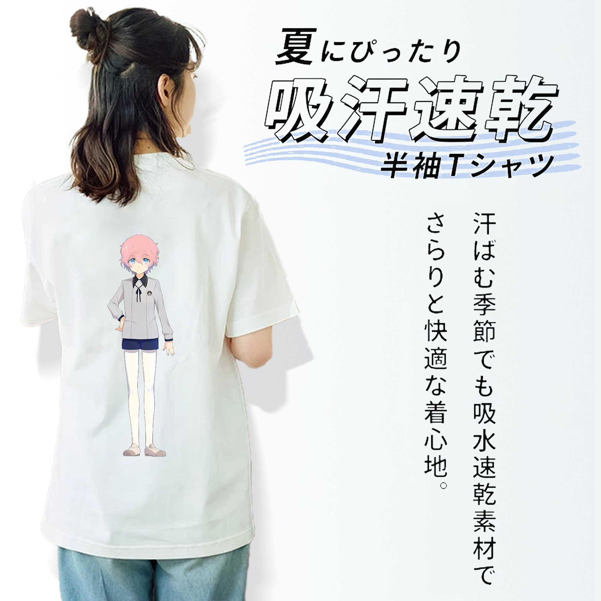 刀剣乱舞 Touken Ranbu 綿100％半袖Tシャツ（背面プリント）