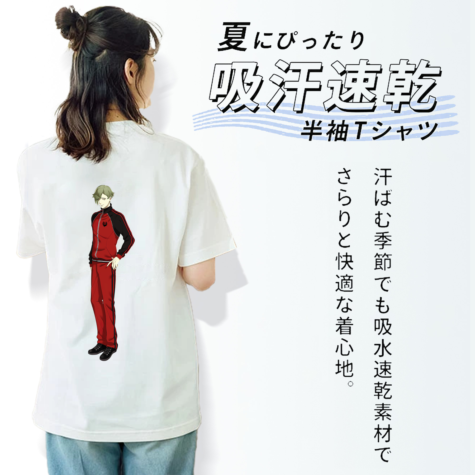 刀剣乱舞 Touken Ranbu 綿100％半袖Tシャツ（背面プリント）