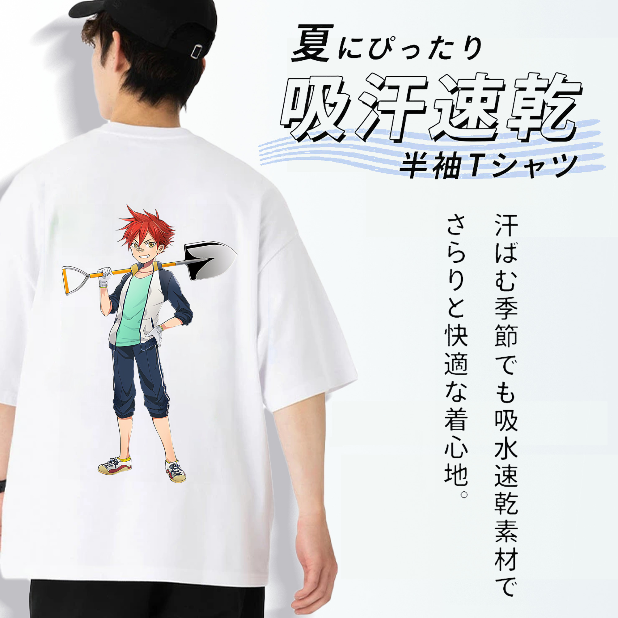 刀剣乱舞 Touken Ranbu 綿100％半袖Tシャツ（背面プリント）