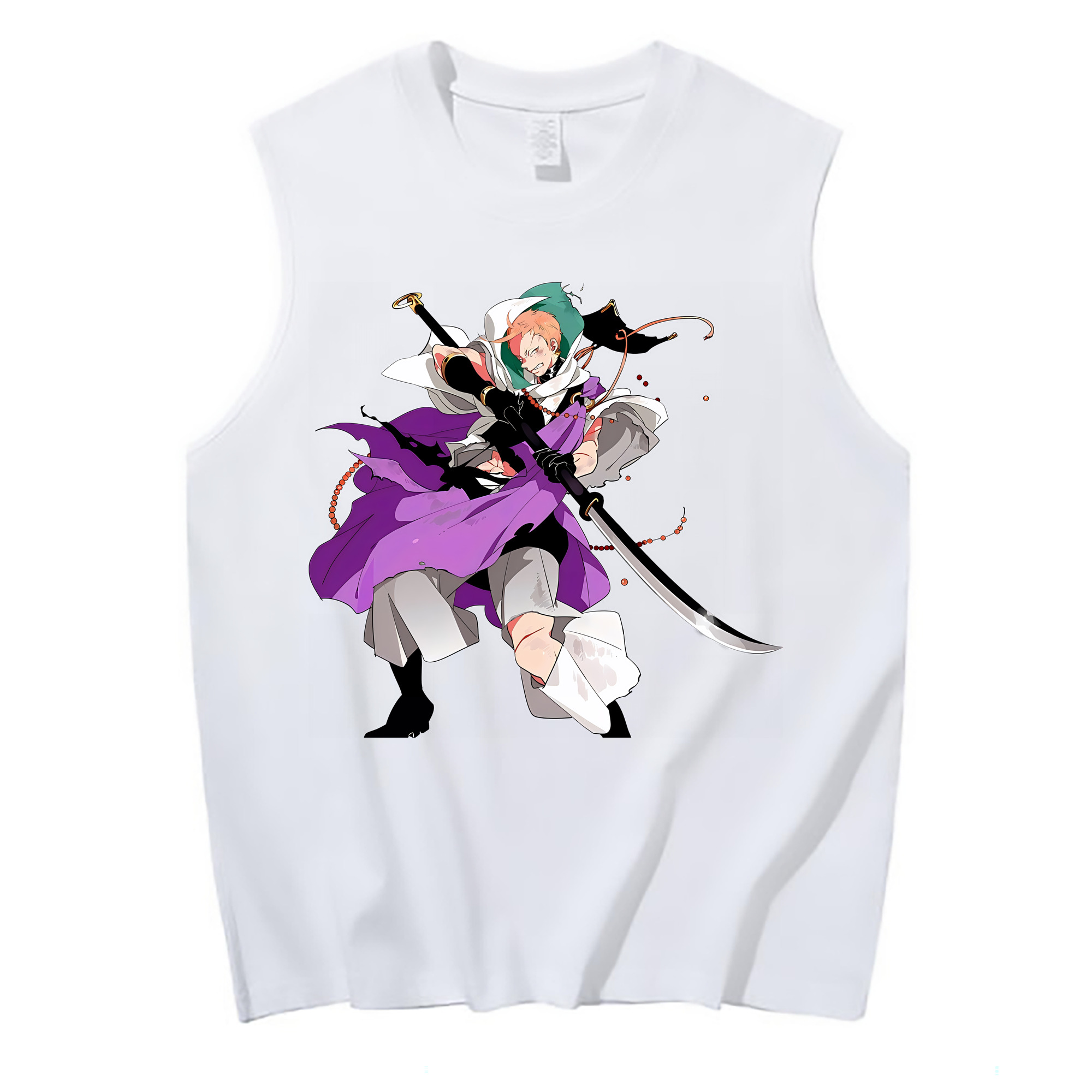 （画像用） 刀剣乱舞 Touken Ranbu コットン100％タンクトップ（フロントプリント）