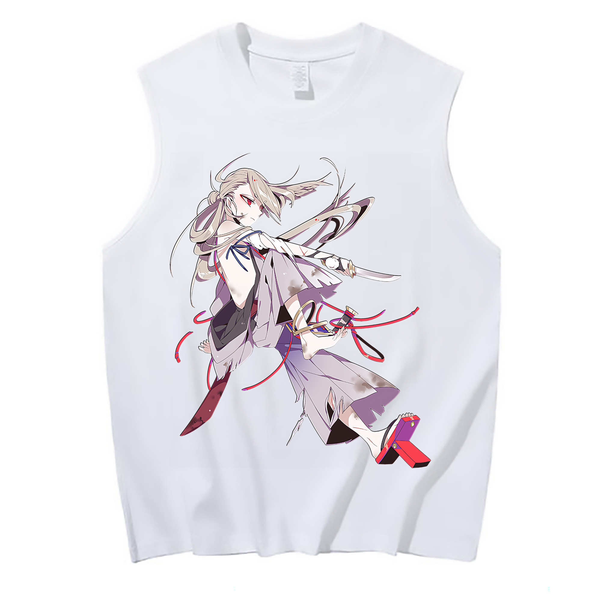 （画像用） 刀剣乱舞 Touken Ranbu コットン100％タンクトップ（フロントプリント）