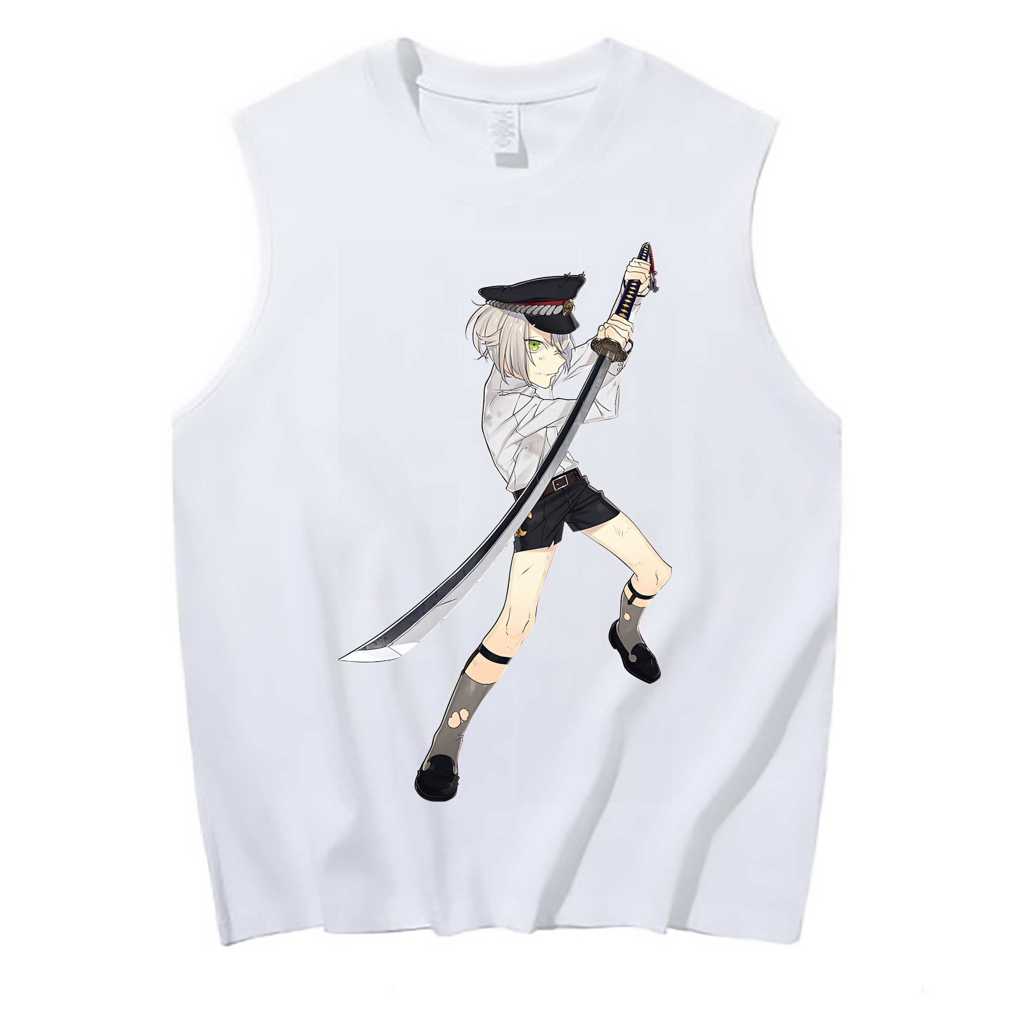 （画像用） 刀剣乱舞 Touken Ranbu コットン100％タンクトップ（フロントプリント）
