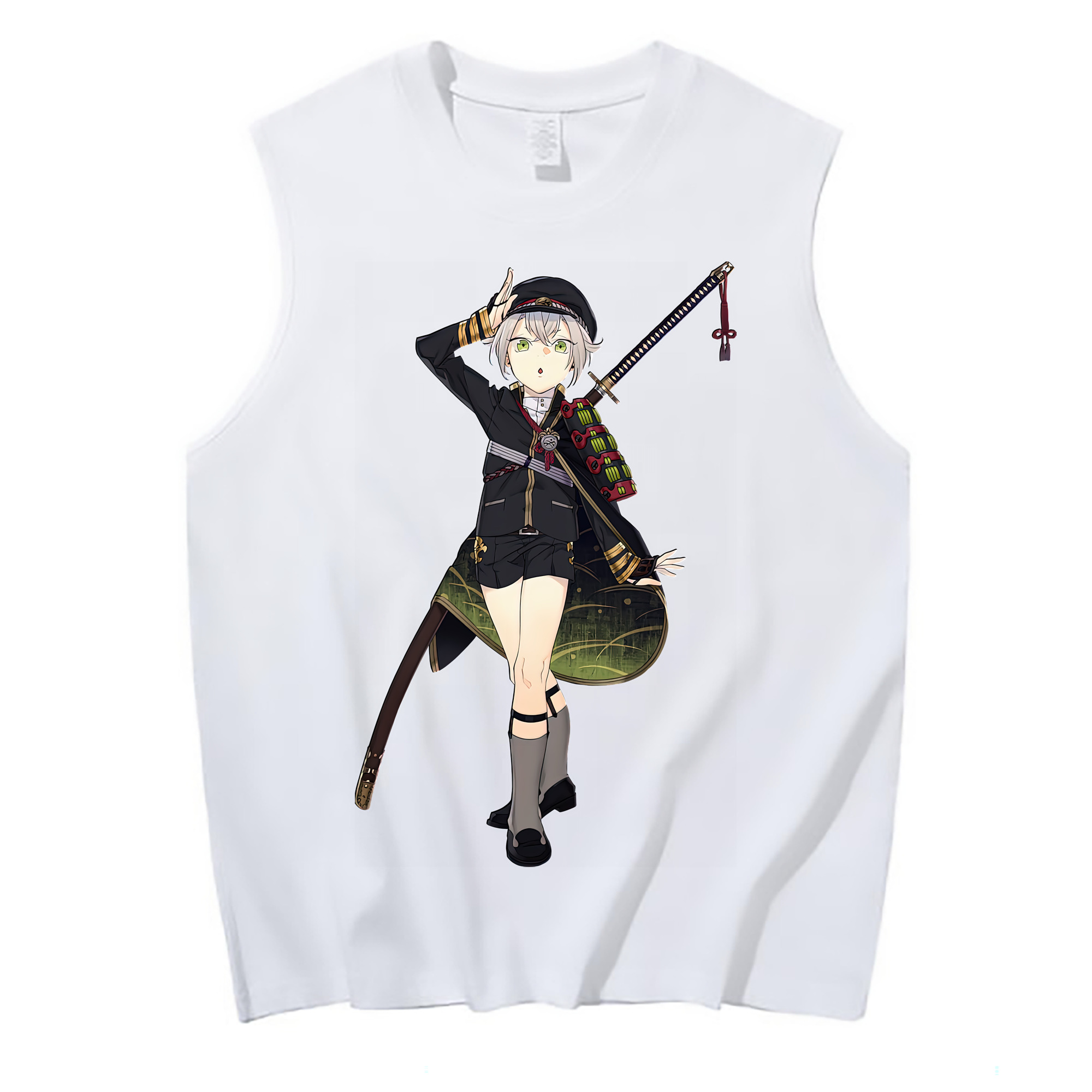 （画像用） 刀剣乱舞 Touken Ranbu コットン100％タンクトップ（フロントプリント）