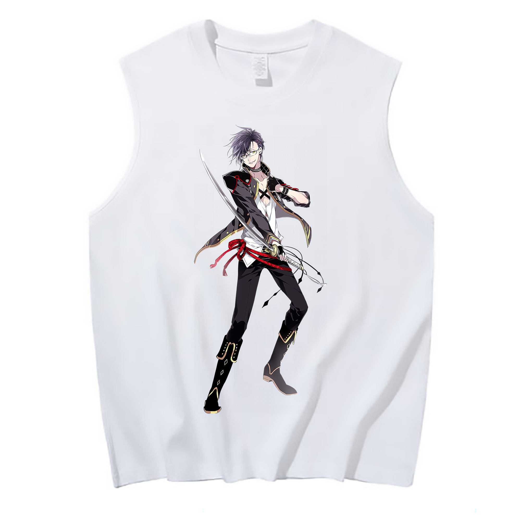 （画像用） 刀剣乱舞 Touken Ranbu コットン100％タンクトップ（フロントプリント）