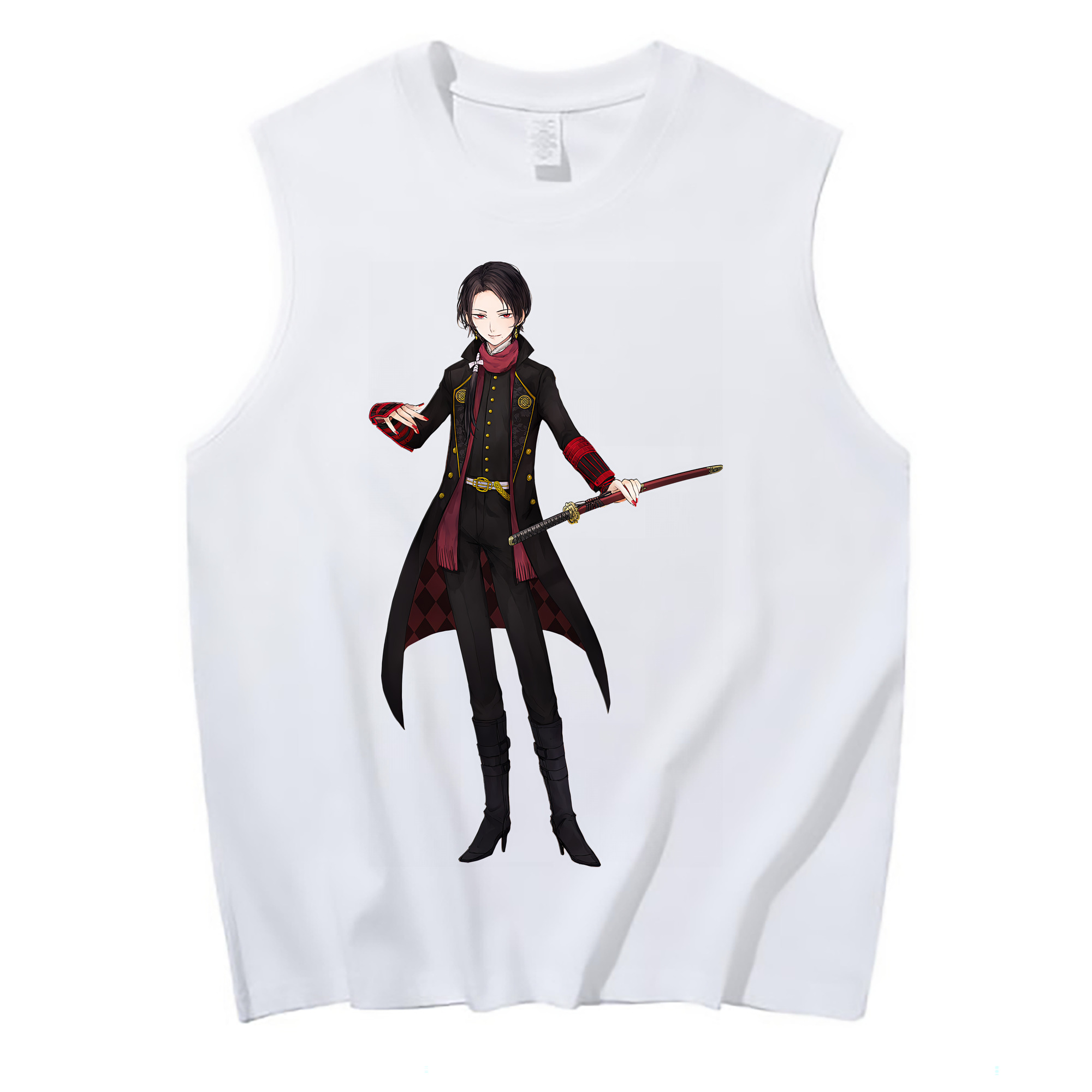 （画像用） 刀剣乱舞 Touken Ranbu コットン100％タンクトップ（フロントプリント）