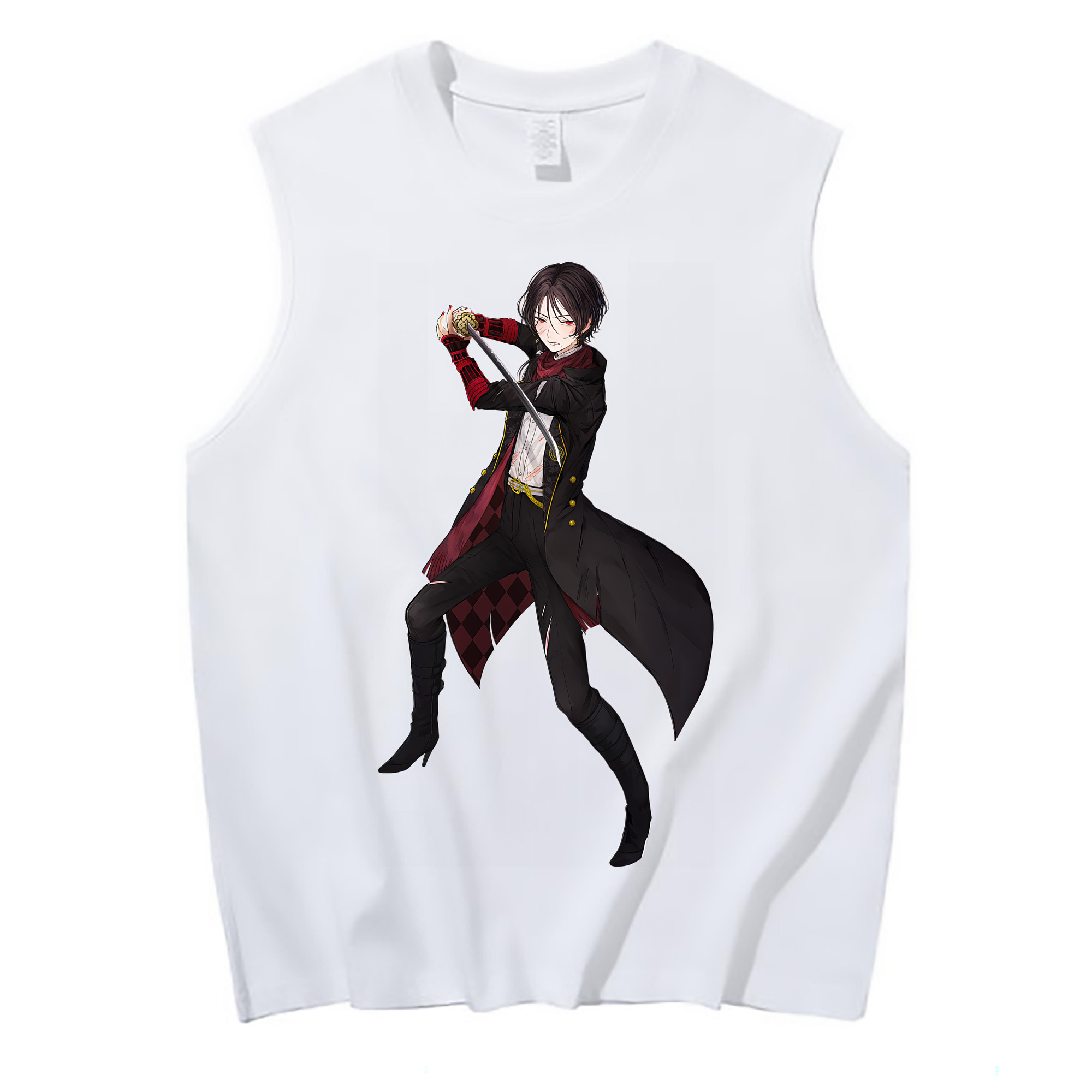 （画像用） 刀剣乱舞 Touken Ranbu コットン100％タンクトップ（フロントプリント）