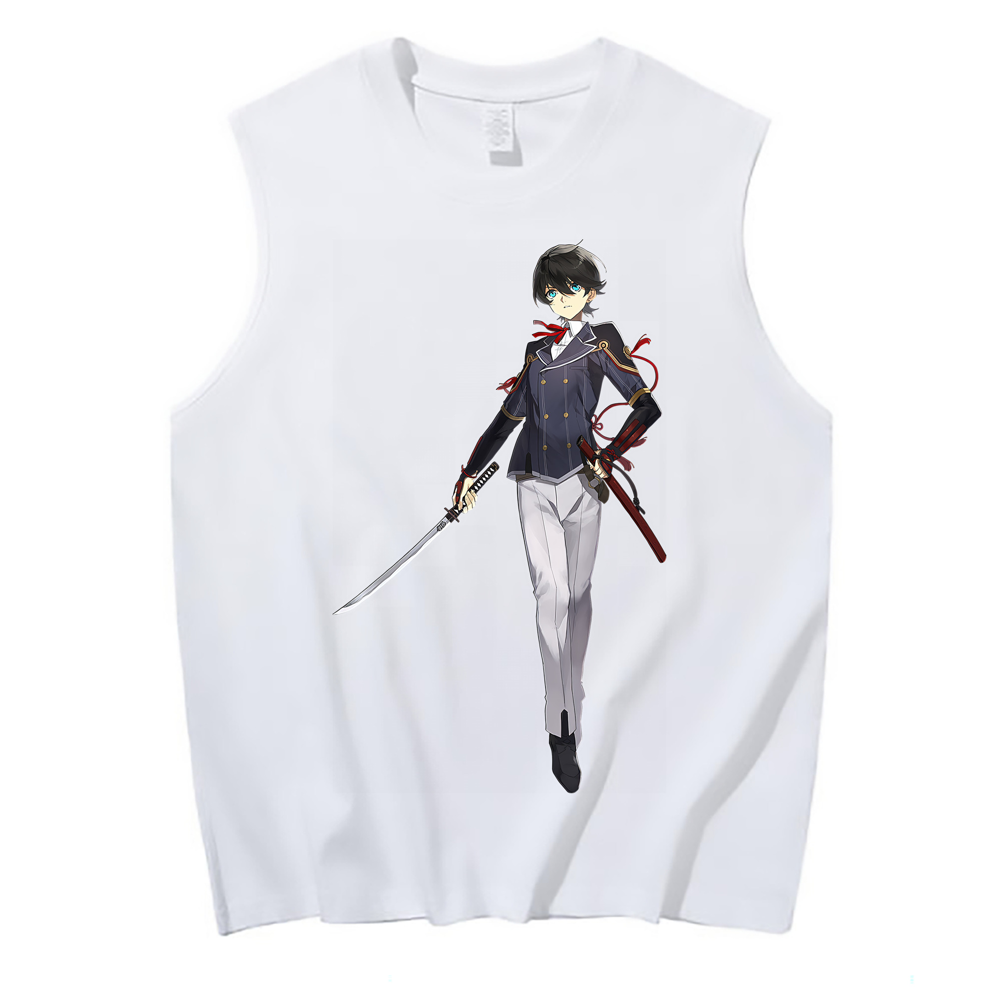 （画像用） 刀剣乱舞 Touken Ranbu コットン100％タンクトップ（フロントプリント）