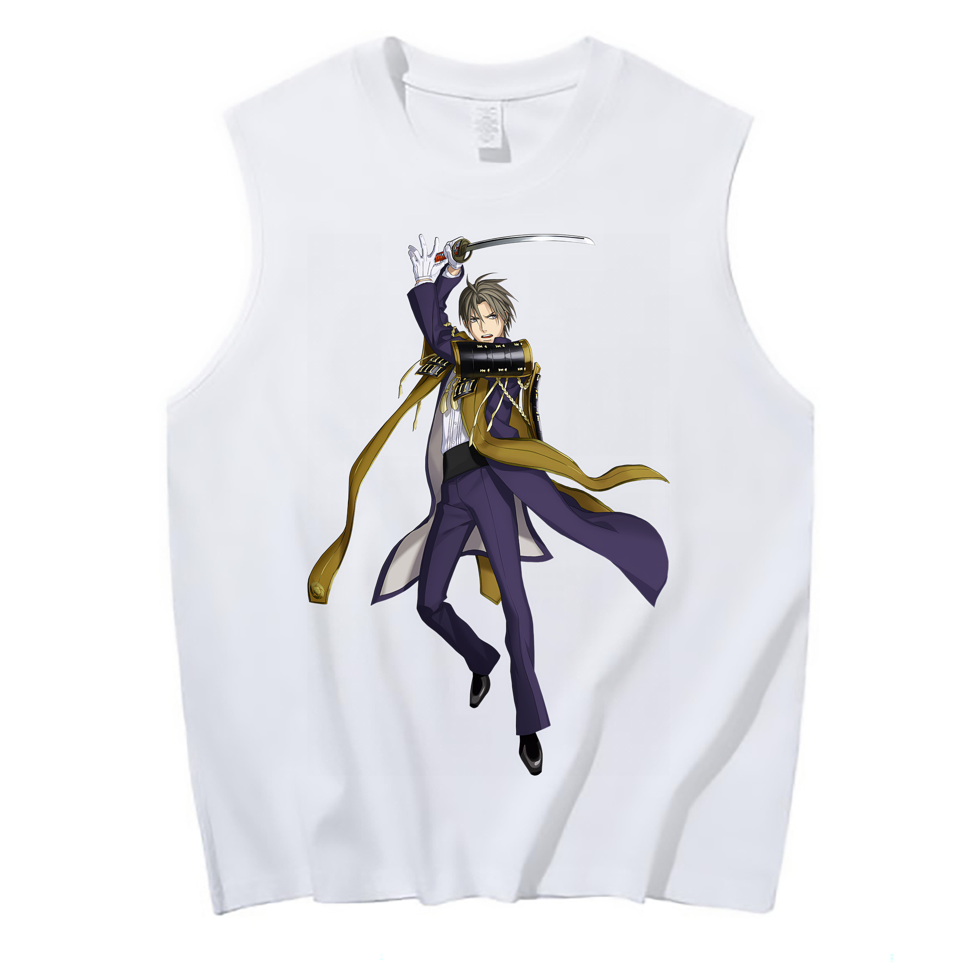 （画像用） 刀剣乱舞 Touken Ranbu コットン100％タンクトップ（フロントプリント）