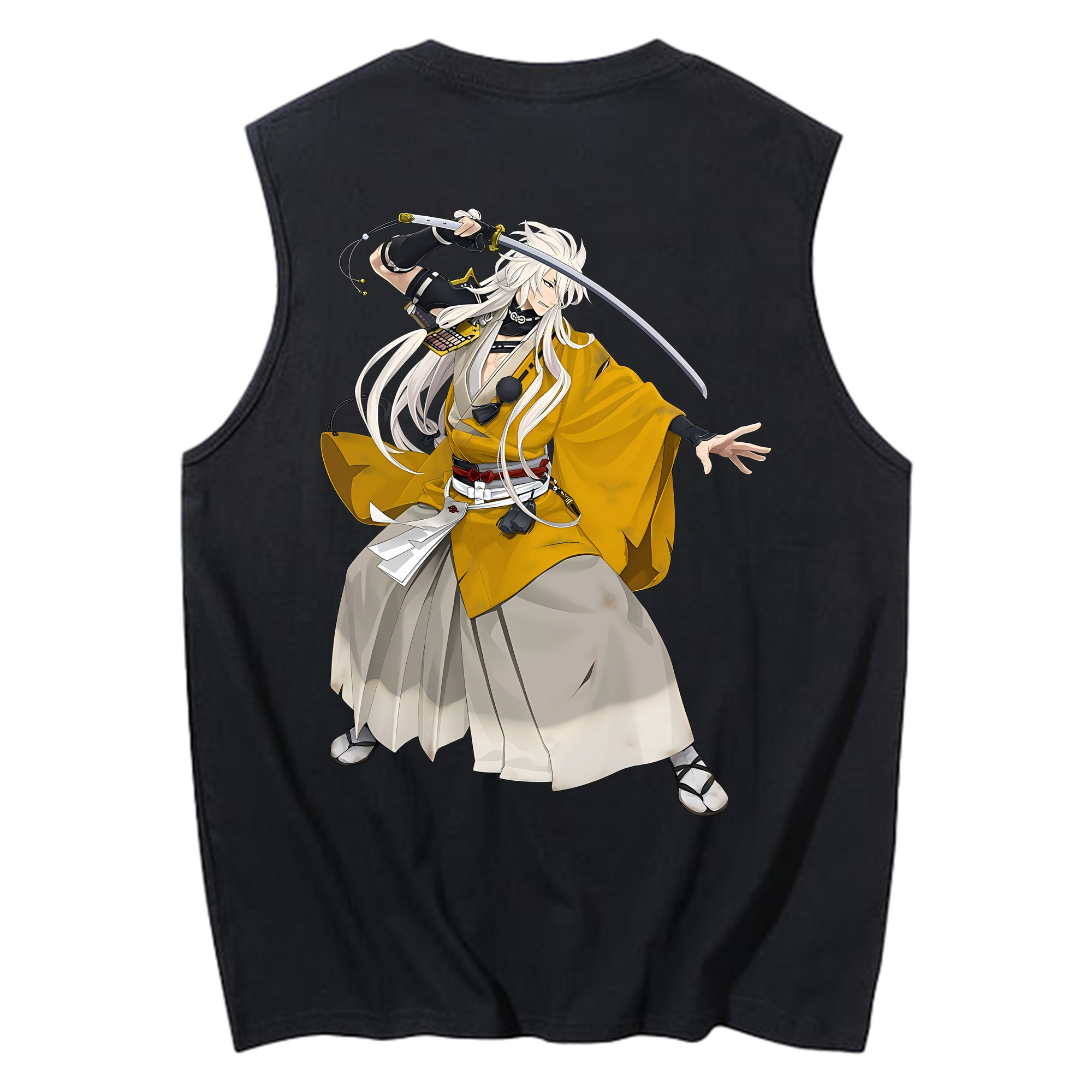 （画像用） 刀剣乱舞 Touken Ranbu コットン100％タンクトップ（背面プリント）