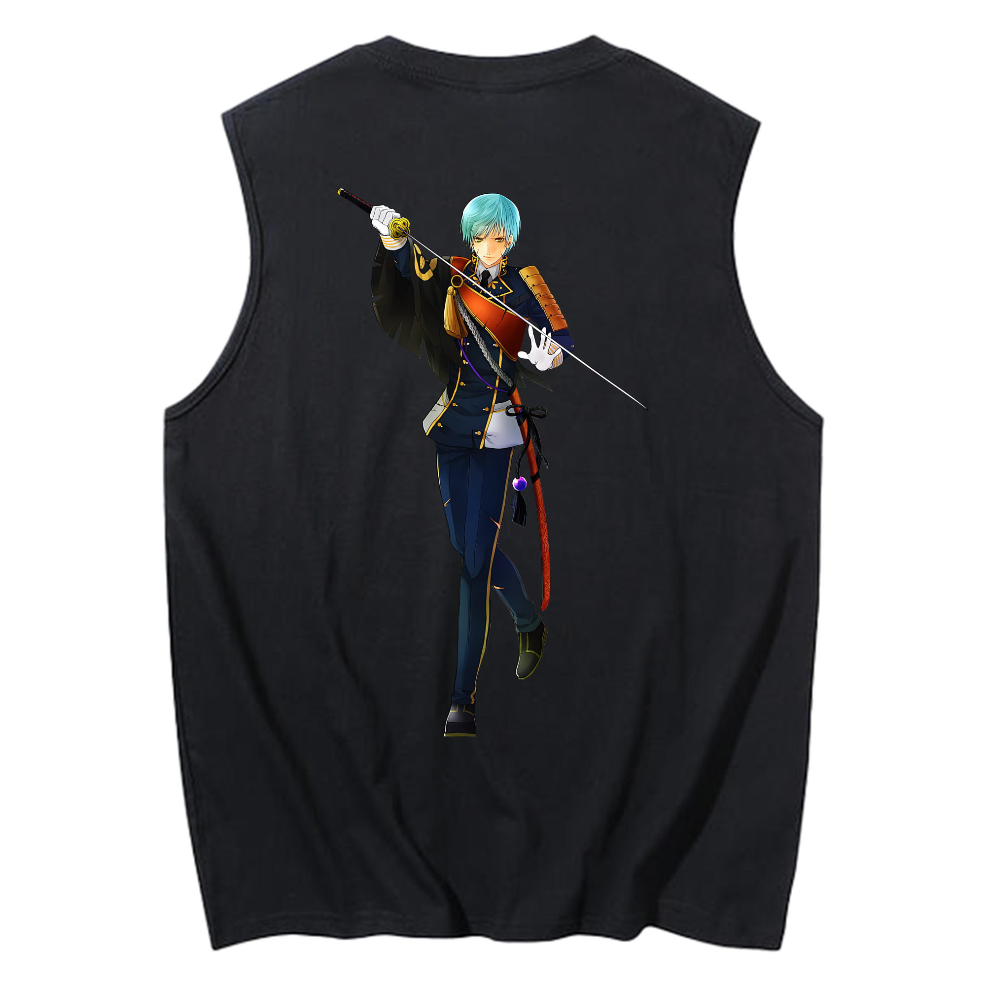 （画像用） 刀剣乱舞 Touken Ranbu コットン100％タンクトップ（背面プリント）