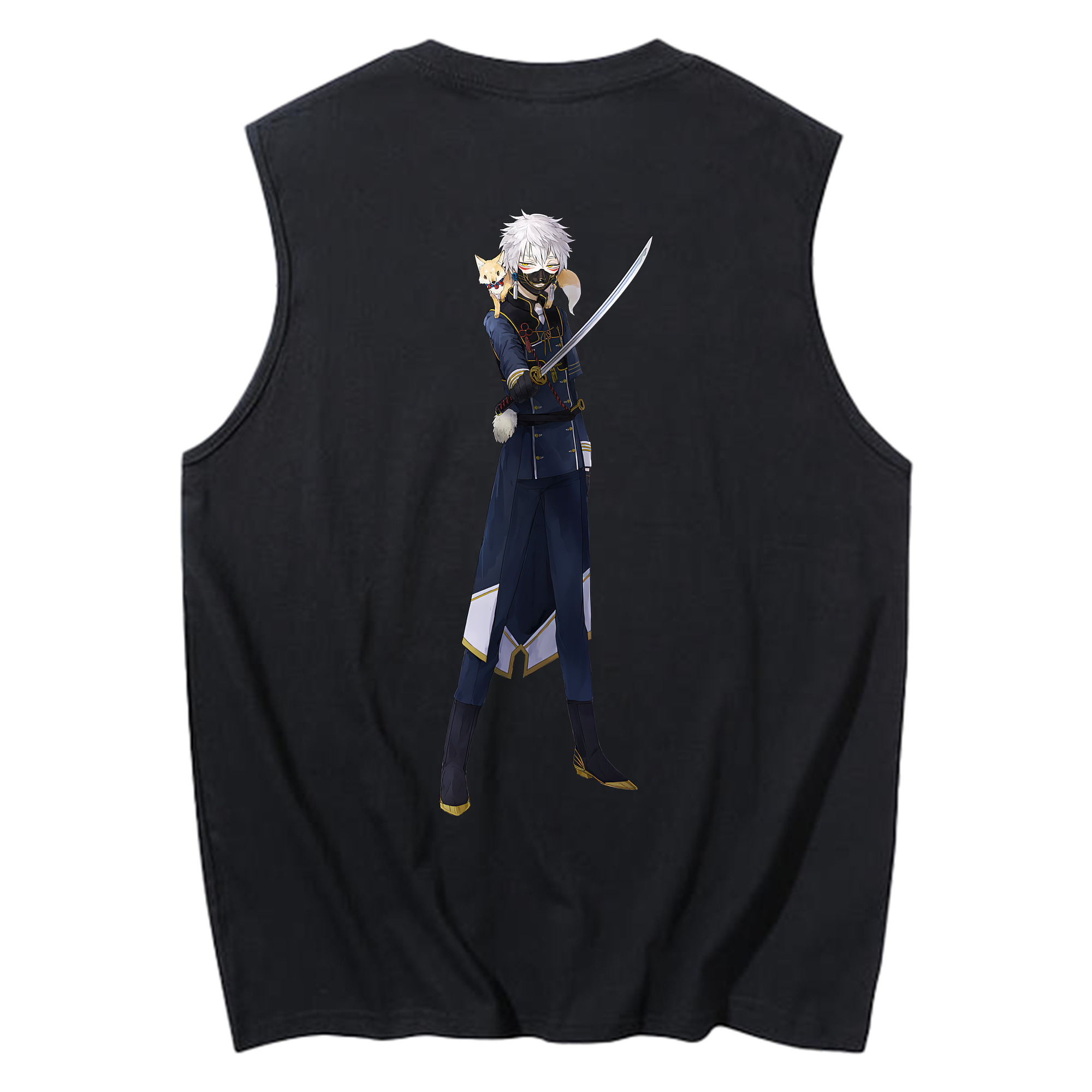 （画像用） 刀剣乱舞 Touken Ranbu コットン100％タンクトップ（背面プリント）