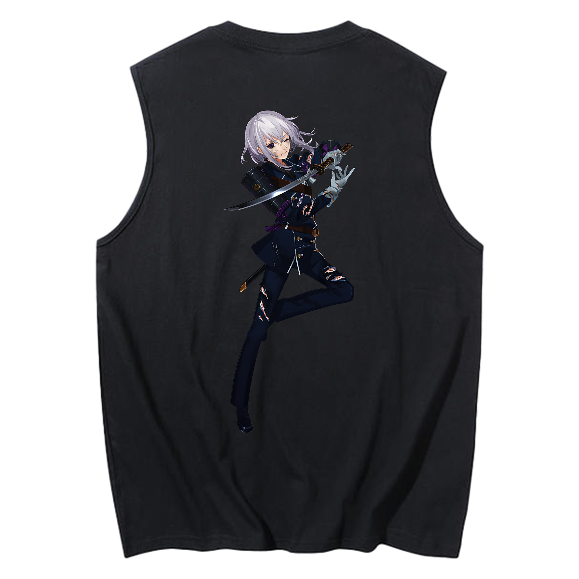 （画像用） 刀剣乱舞 Touken Ranbu コットン100％タンクトップ（背面プリント）