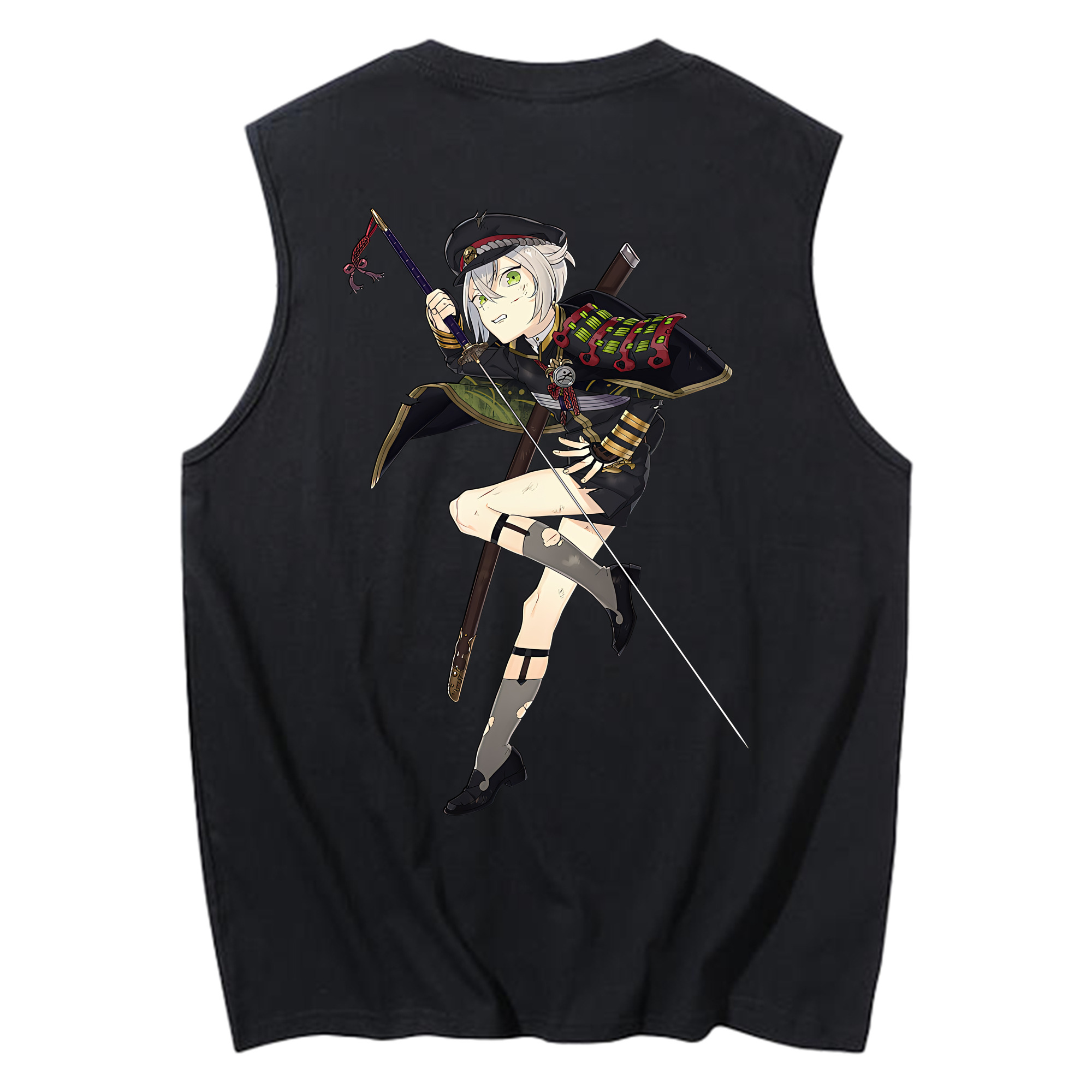 （画像用） 刀剣乱舞 Touken Ranbu コットン100％タンクトップ（背面プリント）