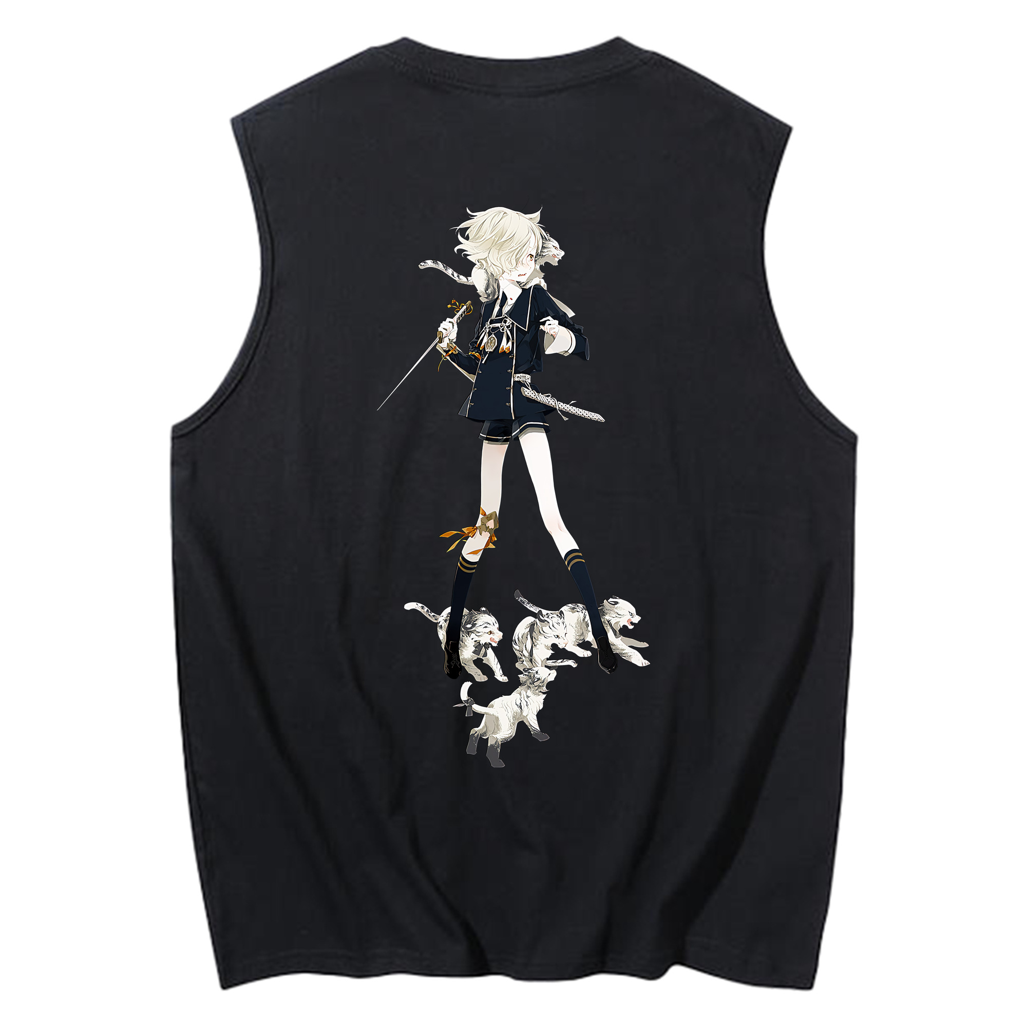 （画像用） 刀剣乱舞 Touken Ranbu コットン100％タンクトップ（背面プリント）