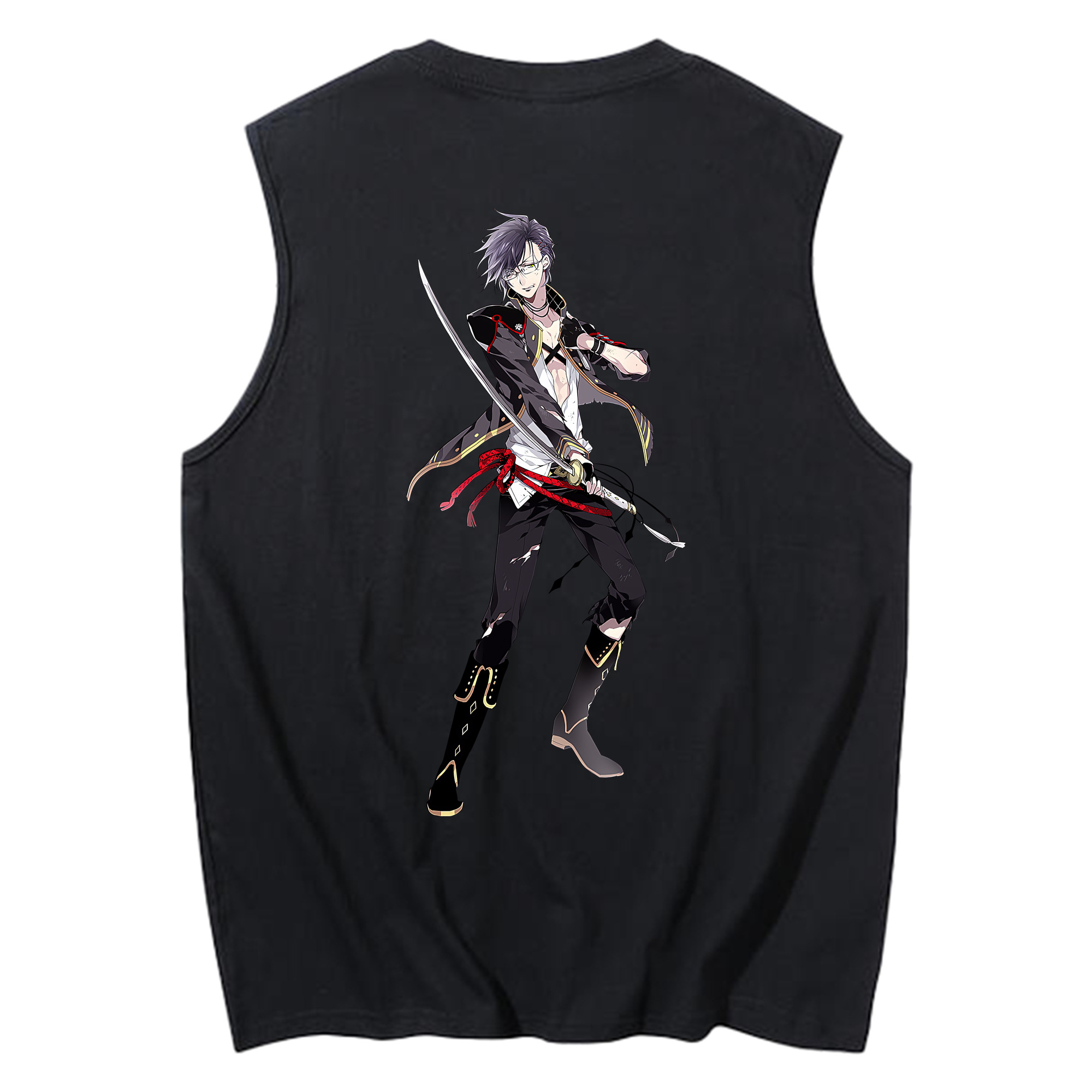 （画像用） 刀剣乱舞 Touken Ranbu コットン100％タンクトップ（背面プリント）
