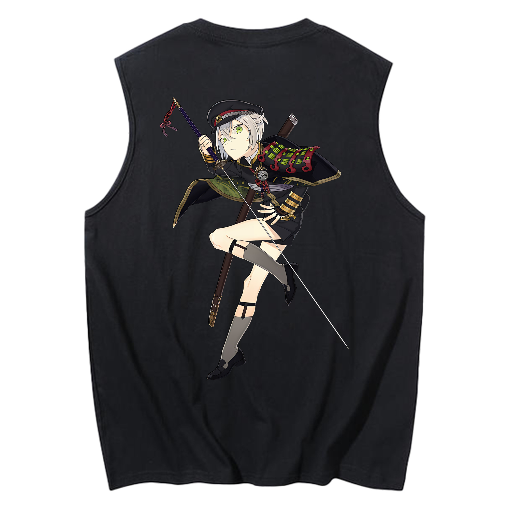 （画像用） 刀剣乱舞 Touken Ranbu コットン100％タンクトップ（背面プリント）