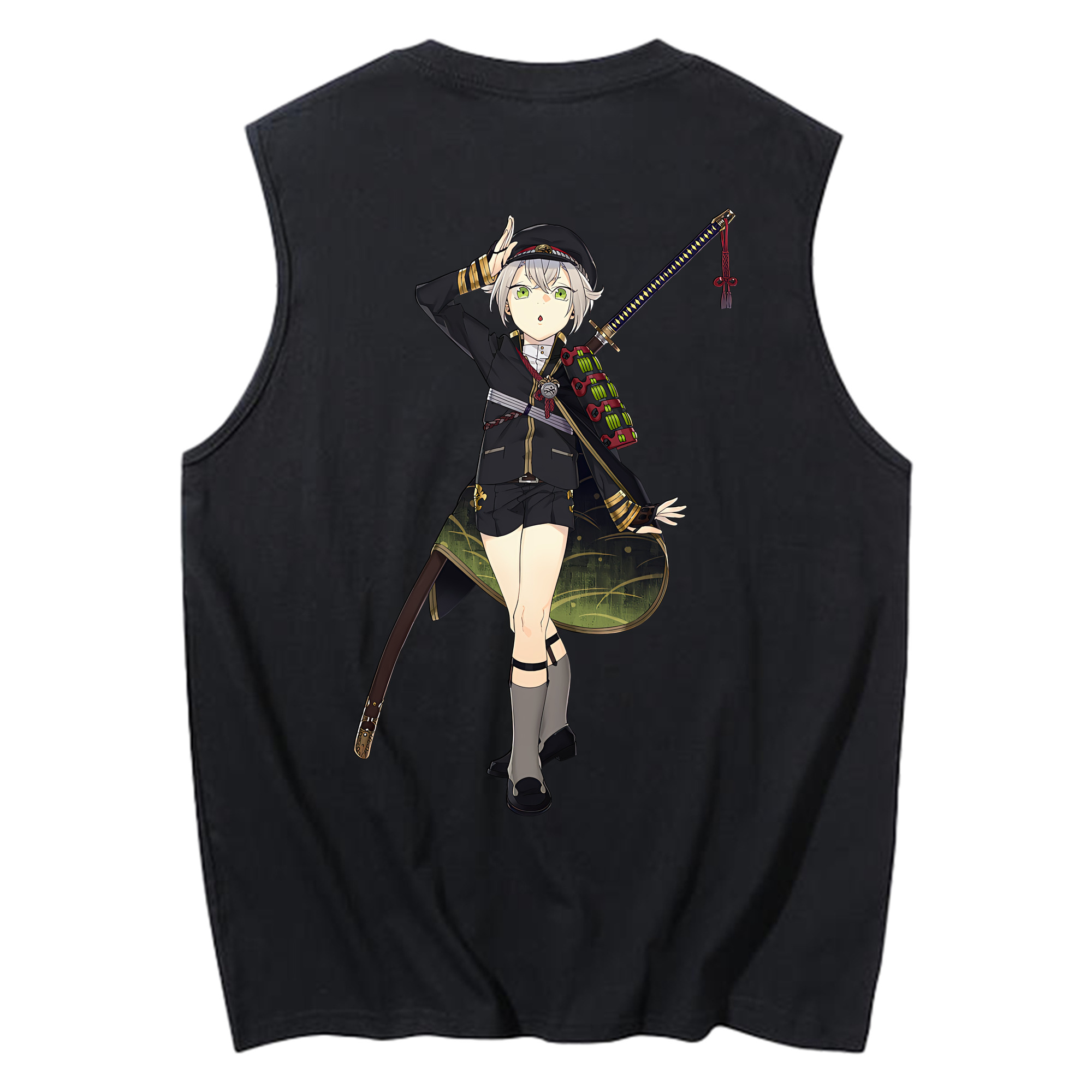 （画像用） 刀剣乱舞 Touken Ranbu コットン100％タンクトップ（背面プリント）