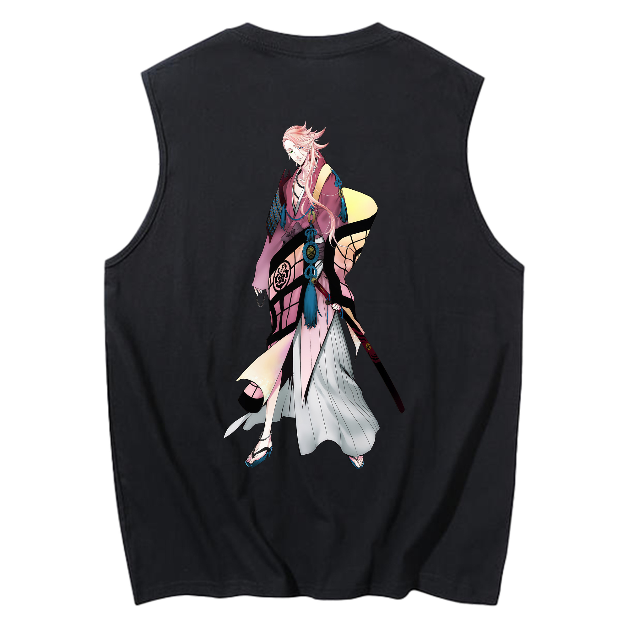 （画像用） 刀剣乱舞 Touken Ranbu コットン100％タンクトップ（背面プリント）