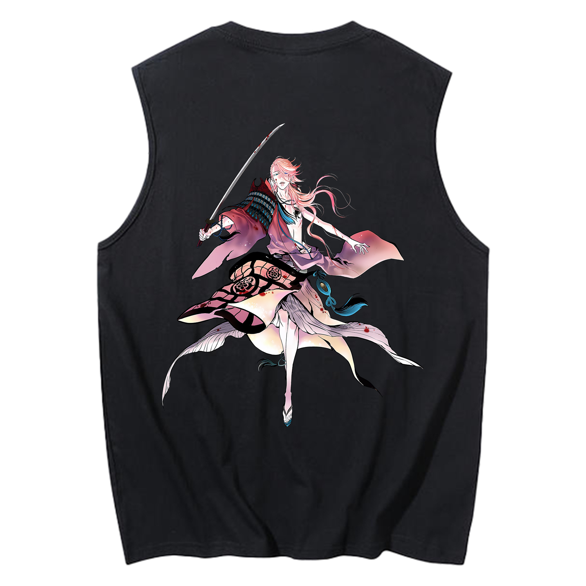 （画像用） 刀剣乱舞 Touken Ranbu コットン100％タンクトップ（背面プリント）