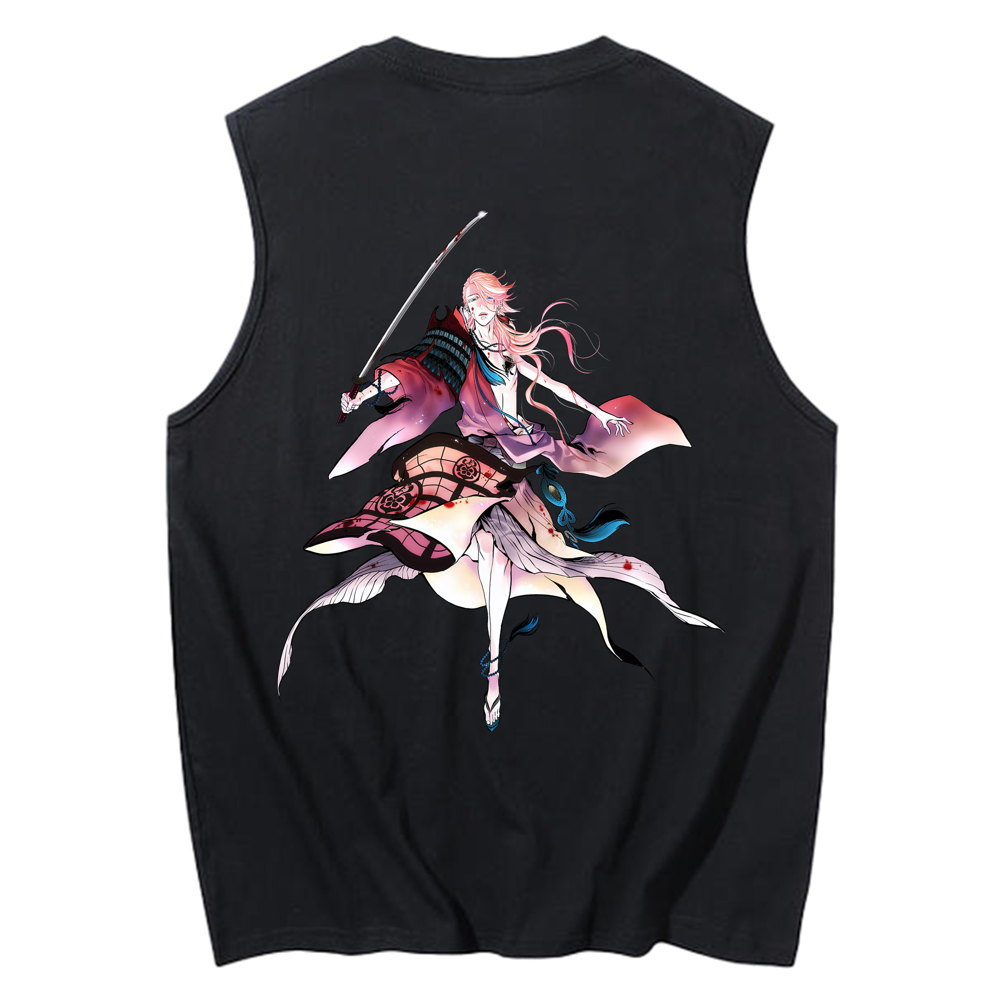 （画像用） 刀剣乱舞 Touken Ranbu コットン100％タンクトップ（背面プリント）