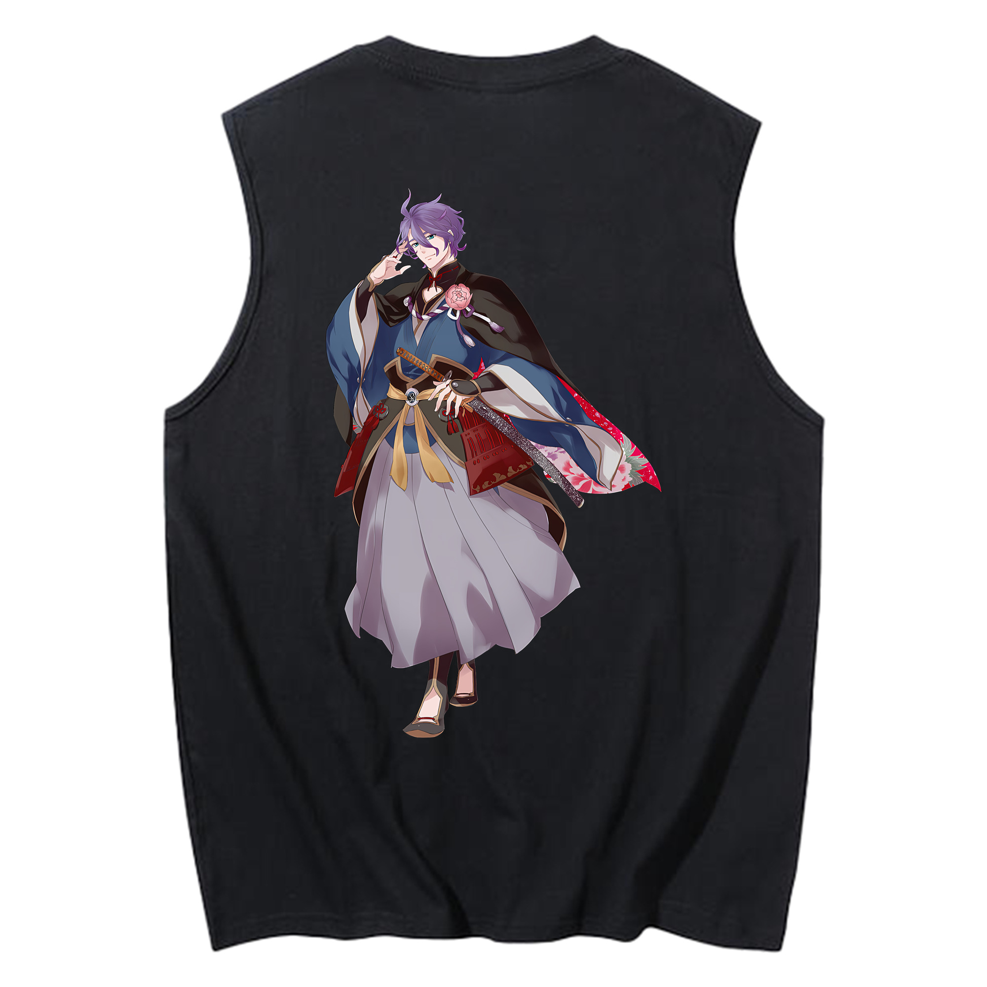 （画像用） 刀剣乱舞 Touken Ranbu コットン100％タンクトップ（背面プリント）