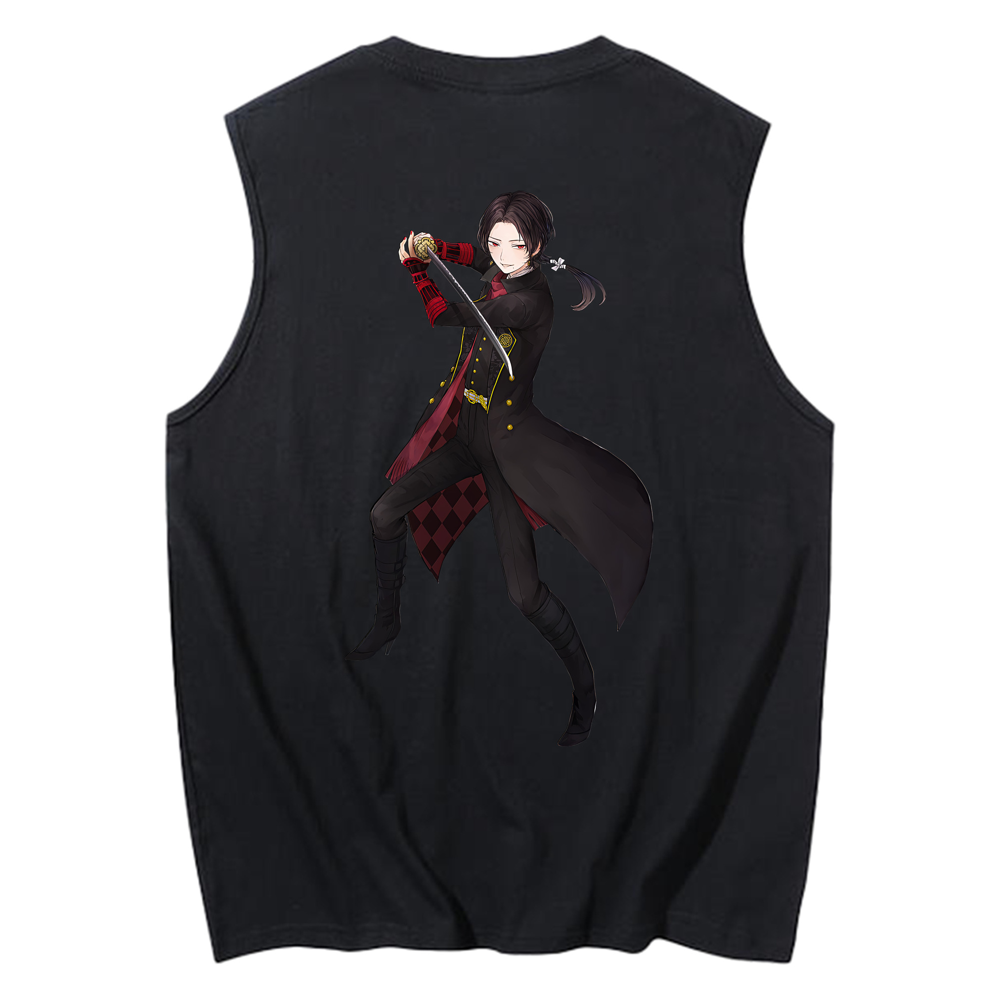 （画像用） 刀剣乱舞 Touken Ranbu コットン100％タンクトップ（背面プリント）