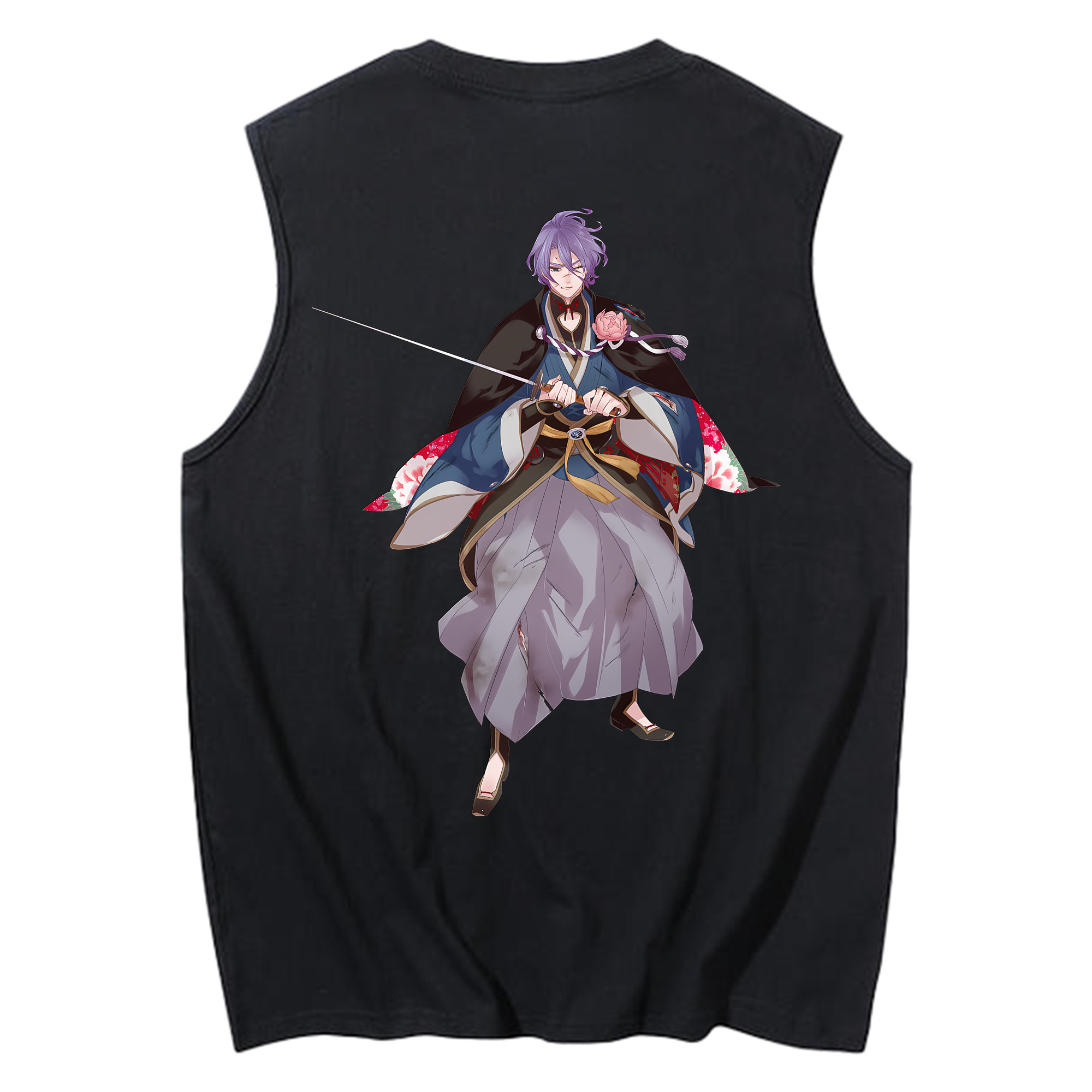 （画像用） 刀剣乱舞 Touken Ranbu コットン100％タンクトップ（背面プリント）