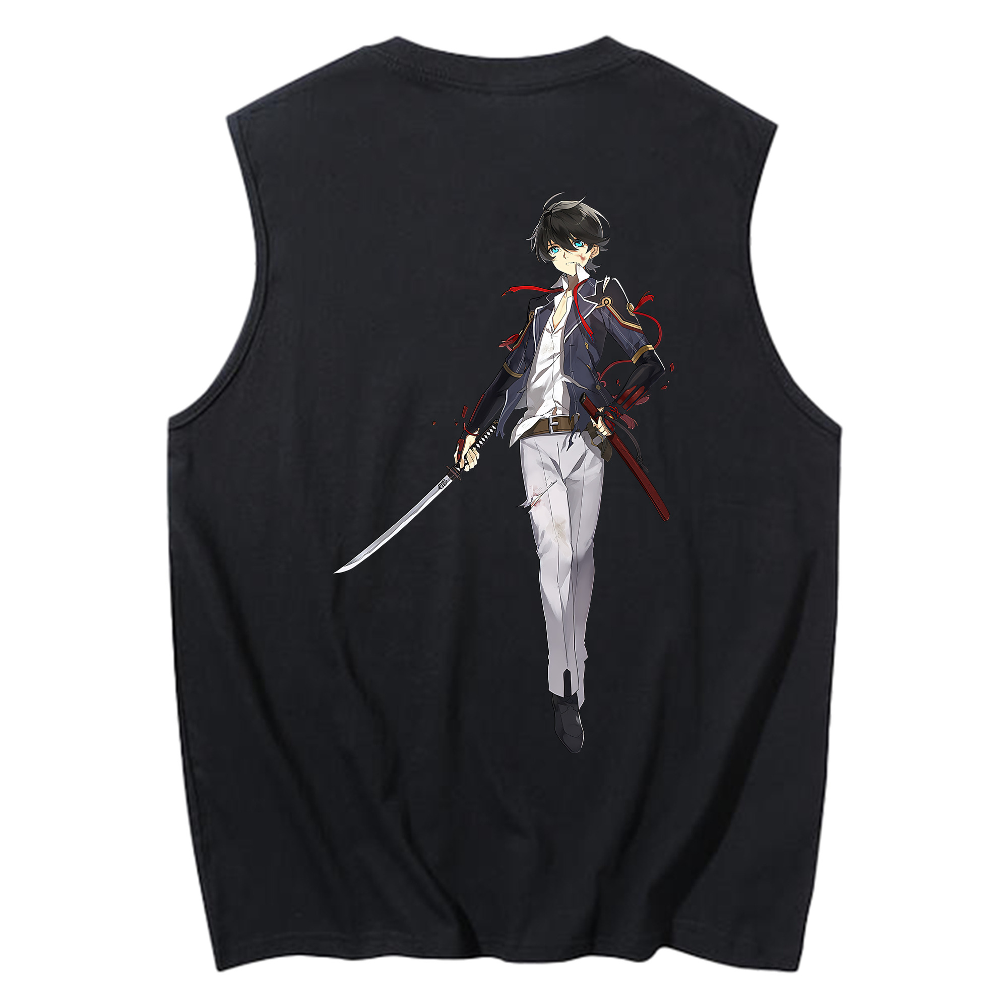 （画像用） 刀剣乱舞 Touken Ranbu コットン100％タンクトップ（背面プリント）