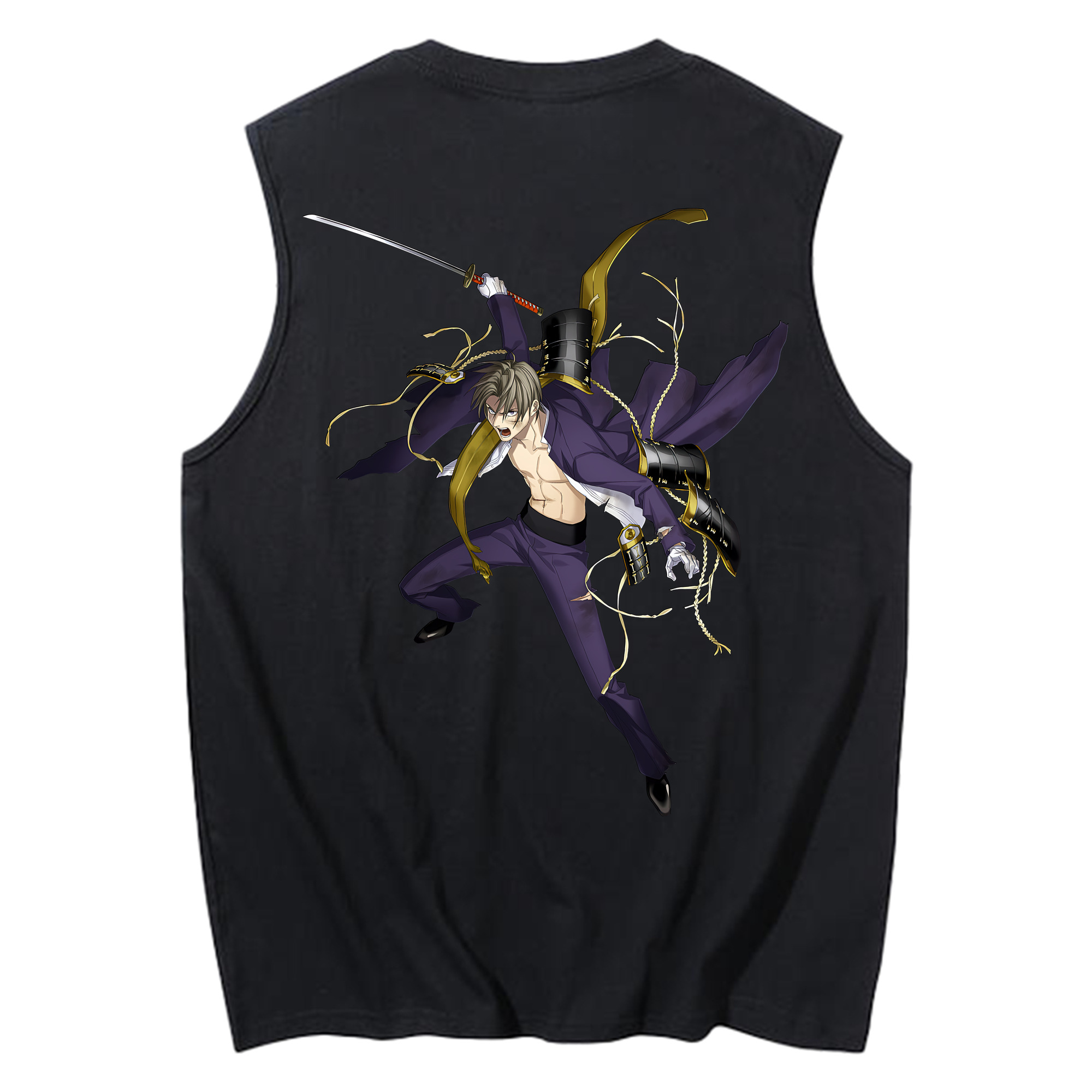 （画像用） 刀剣乱舞 Touken Ranbu コットン100％タンクトップ（背面プリント）