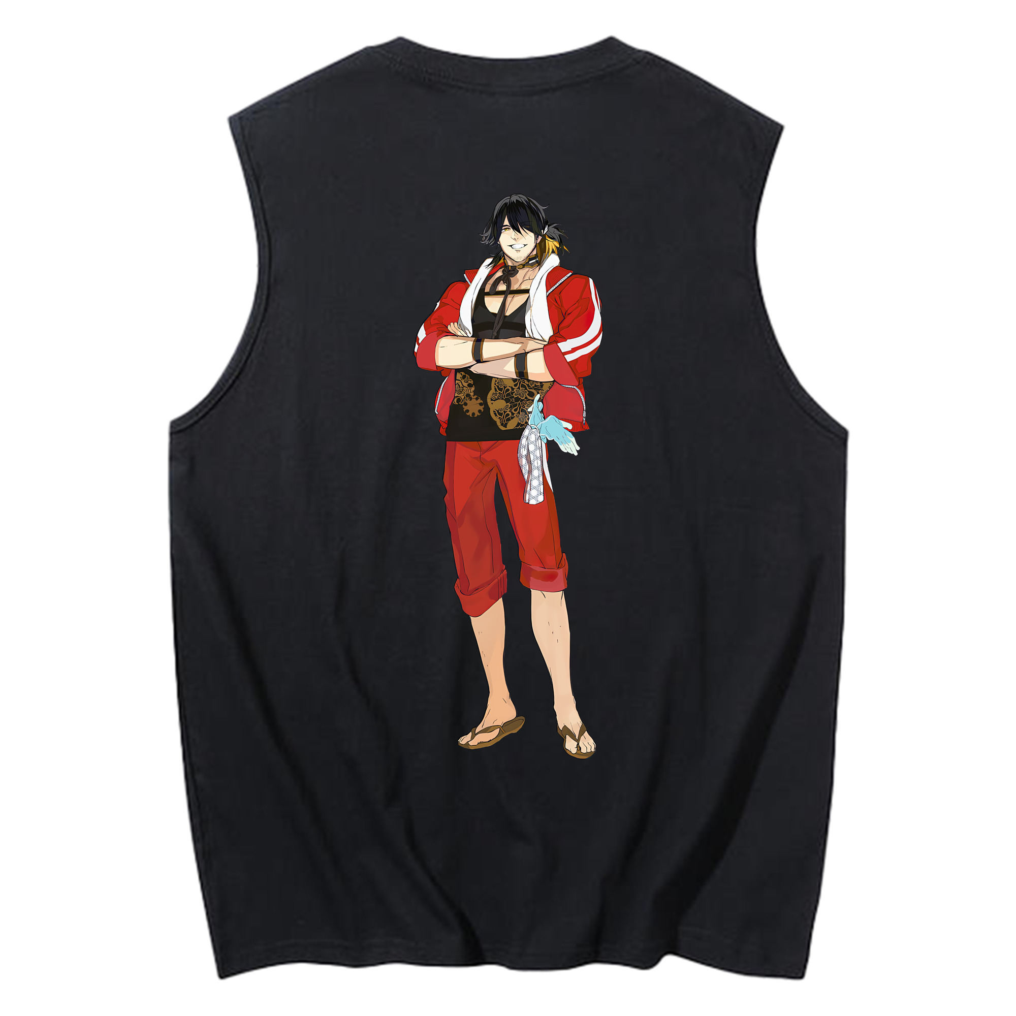 （画像用） 刀剣乱舞 Touken Ranbu コットン100％タンクトップ（背面プリント）