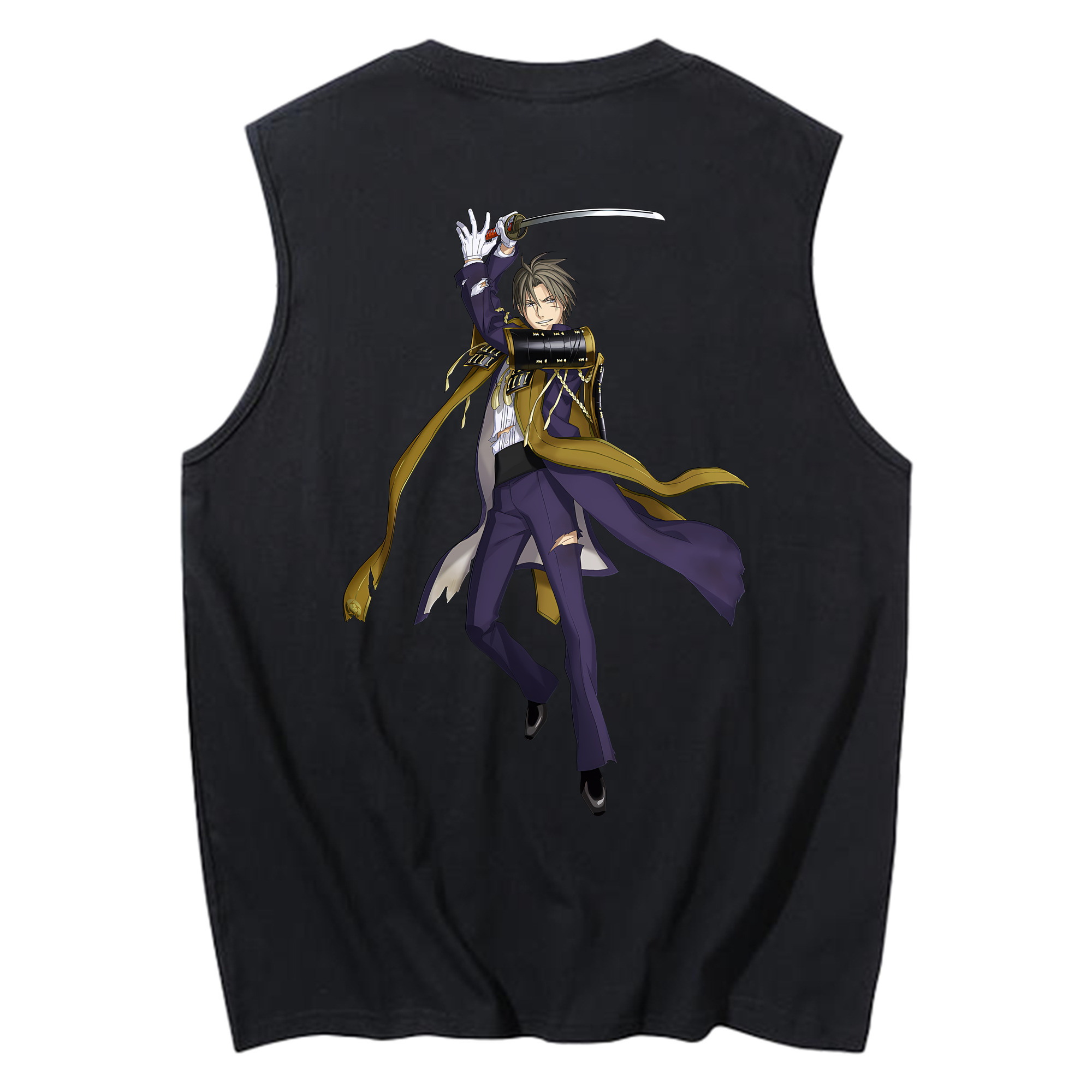 （画像用） 刀剣乱舞 Touken Ranbu コットン100％タンクトップ（背面プリント）