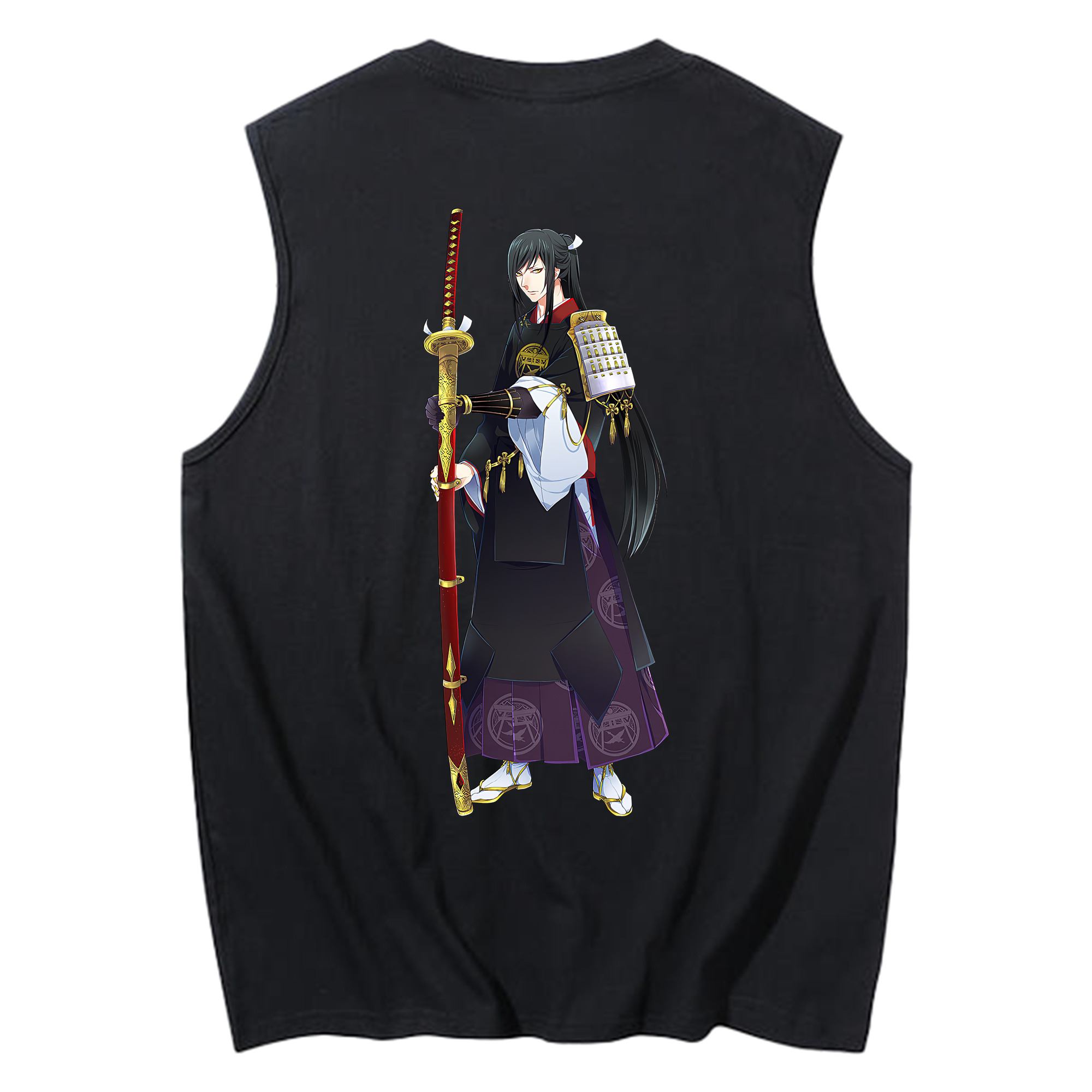 （画像用） 刀剣乱舞 Touken Ranbu コットン100％タンクトップ（背面プリント）