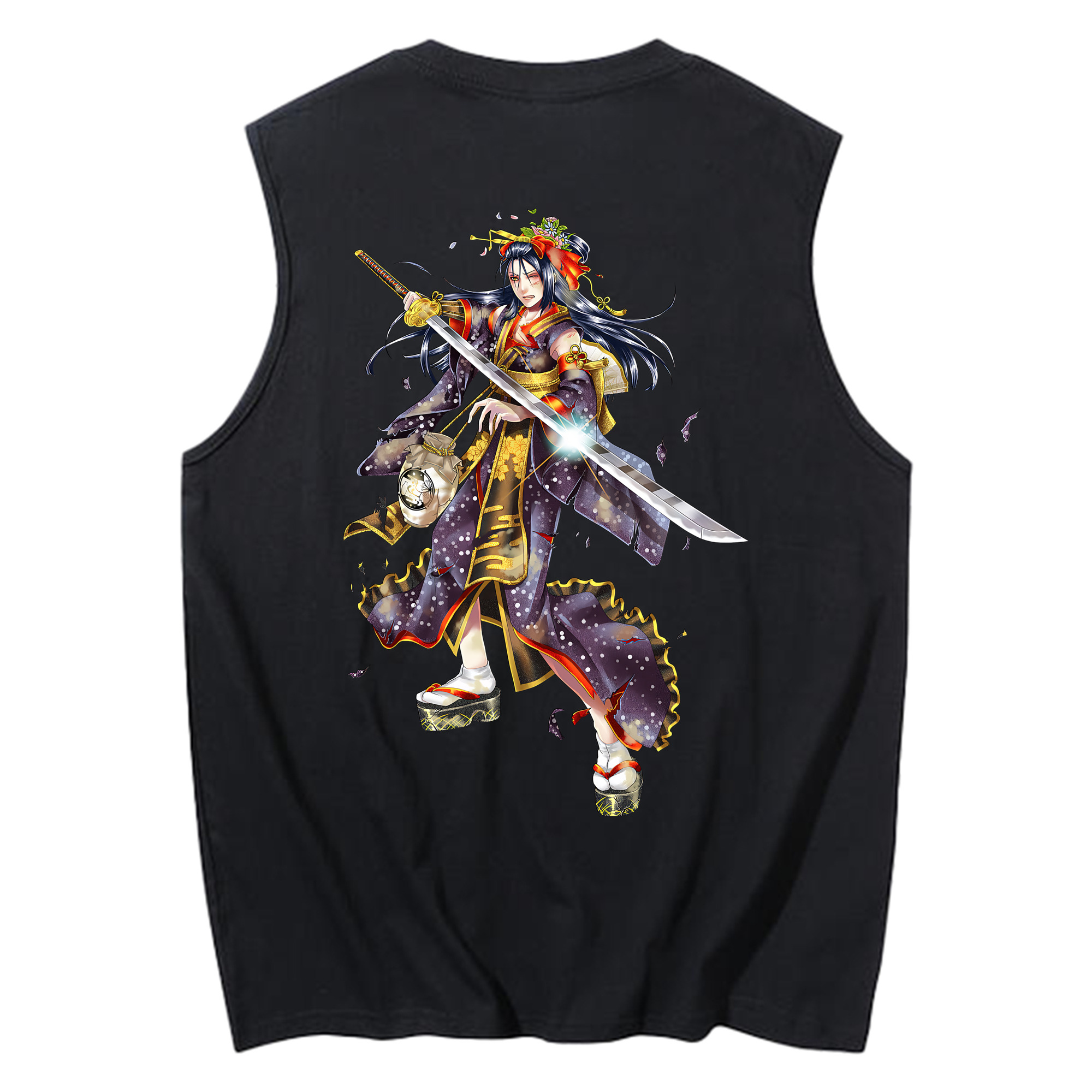 （画像用） 刀剣乱舞 Touken Ranbu コットン100％タンクトップ（背面プリント）