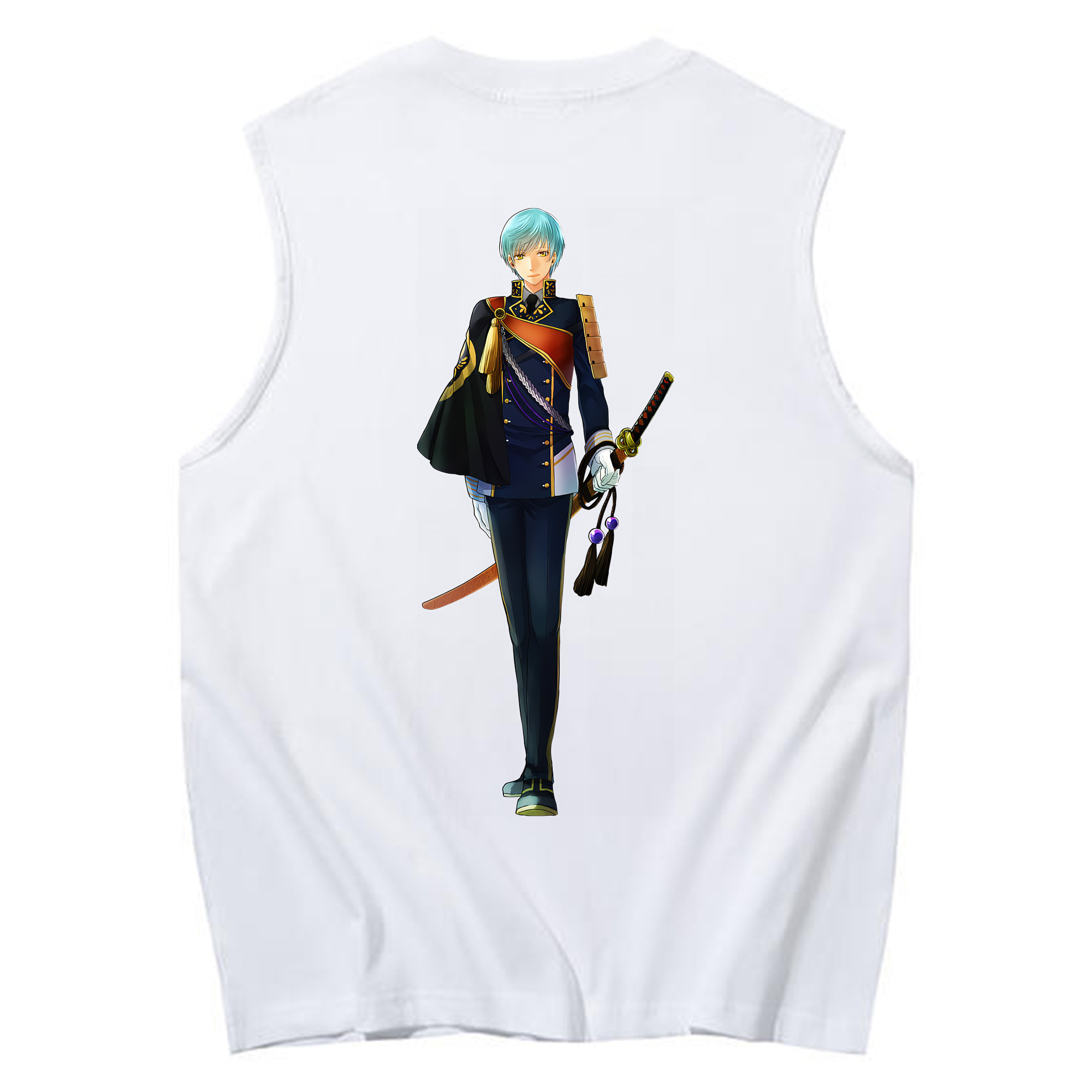 （画像用） 刀剣乱舞 Touken Ranbu コットン100％タンクトップ（背面プリント）