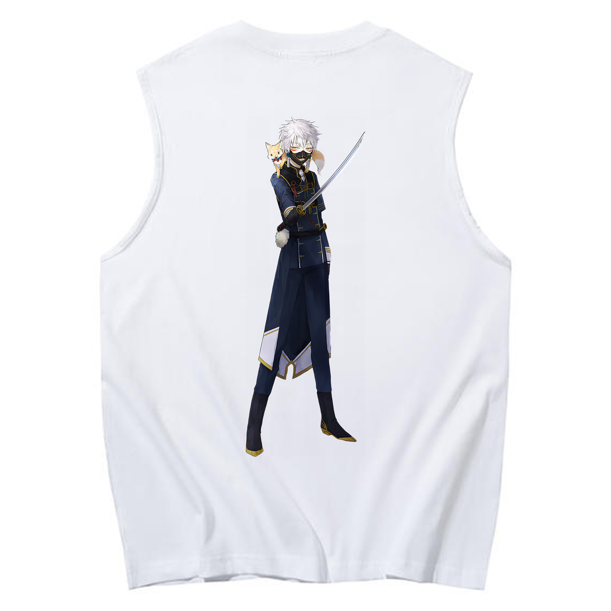（画像用） 刀剣乱舞 Touken Ranbu コットン100％タンクトップ（背面プリント）